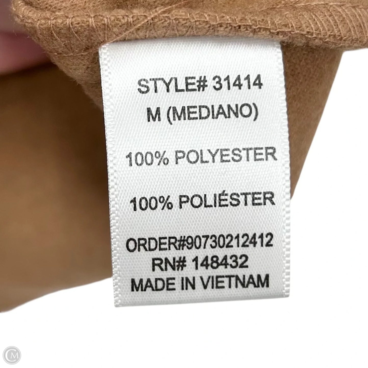 Coat Peacoat By Be Cool In Brown, Size: M