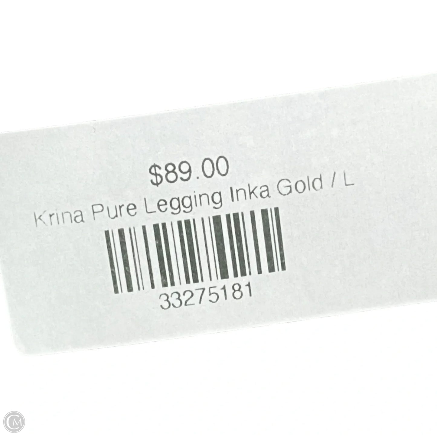 Athletic Leggings By Krina In Orange, Size: L