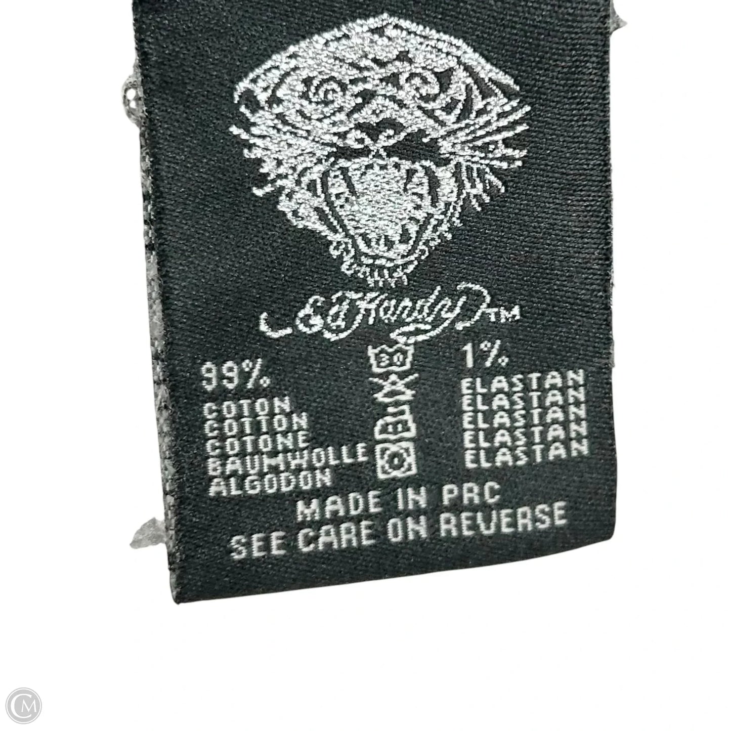 Jacket Denim By Ed Hardy In Blue Denim, Size: M
