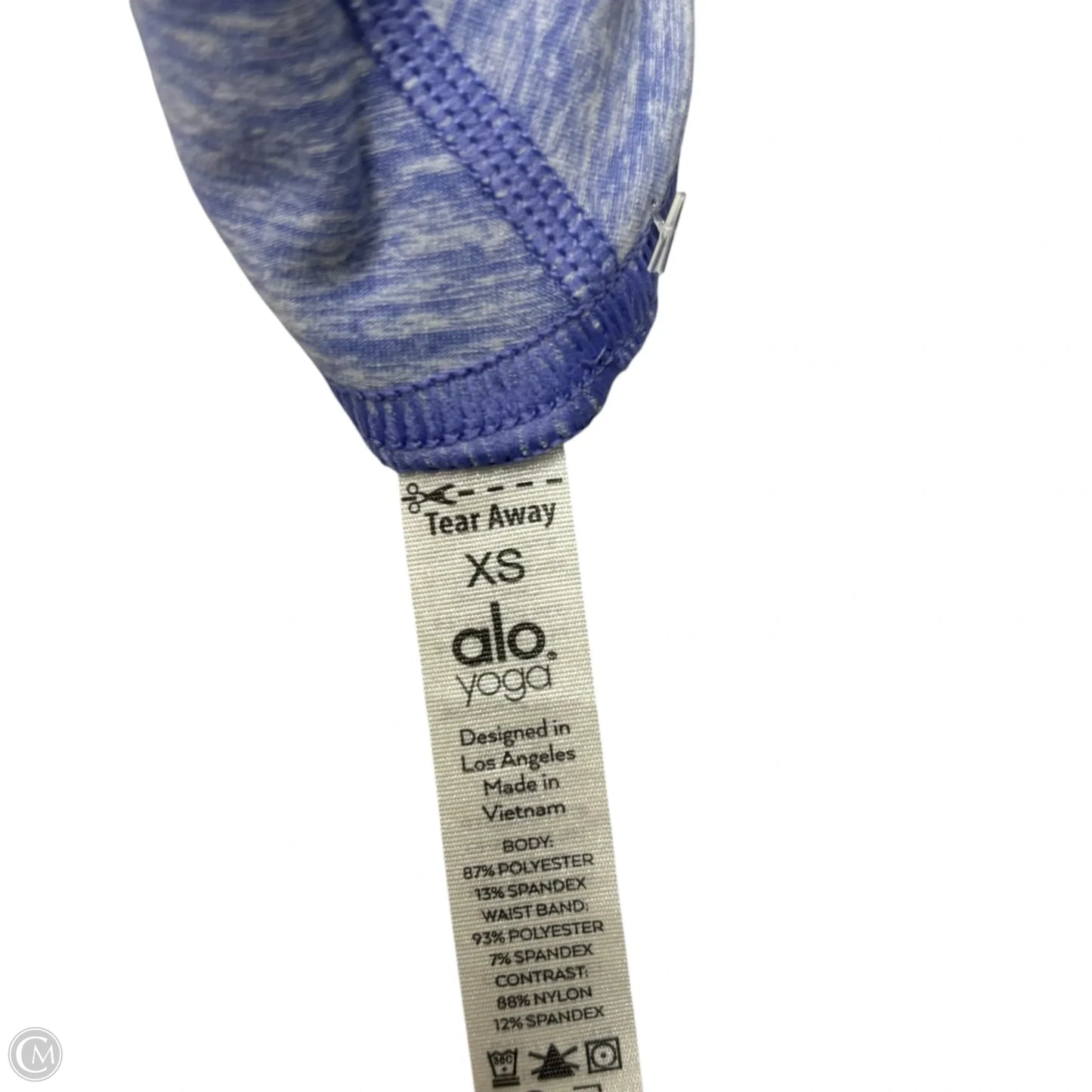 Athletic Leggings By Alo In Blue, Size: S