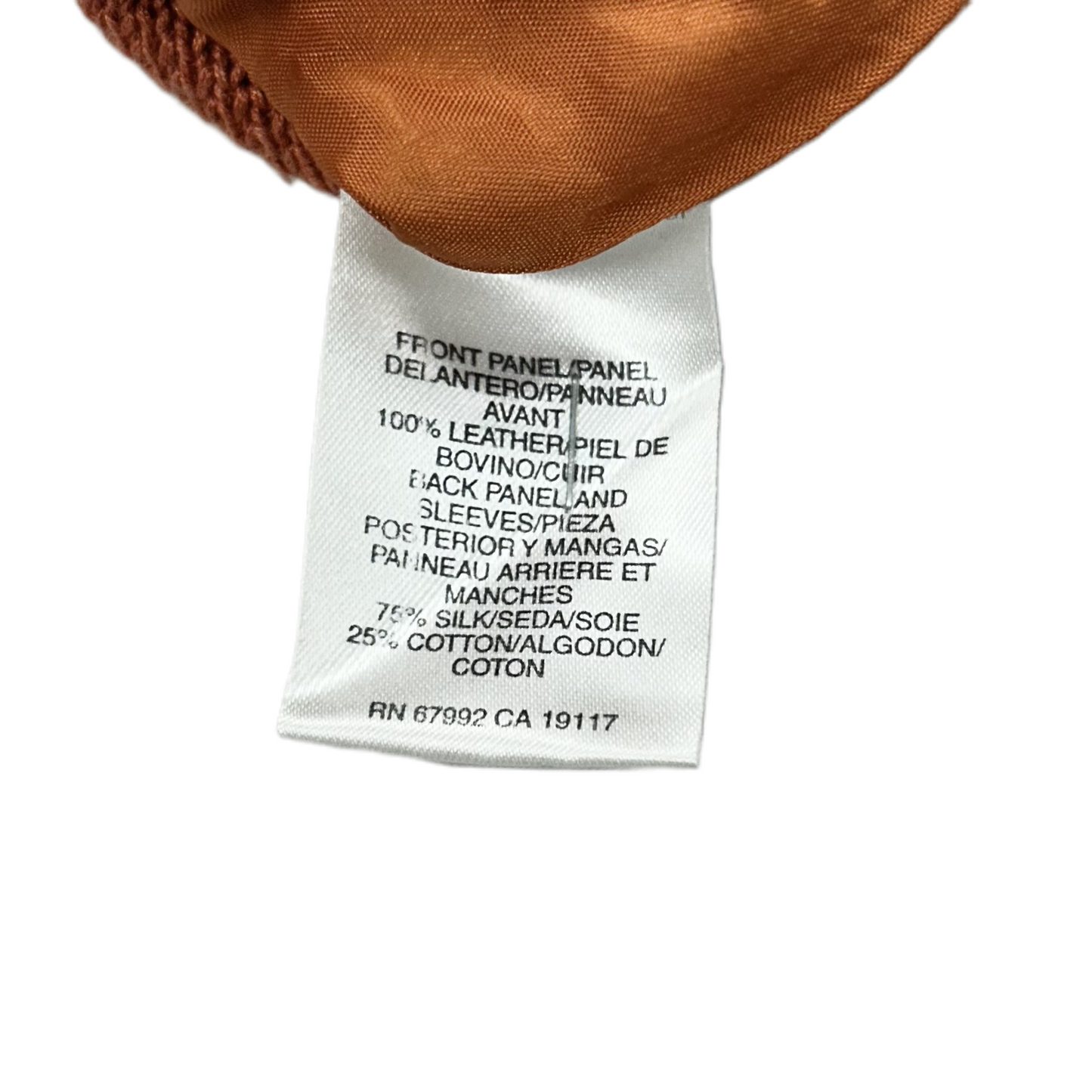 Jacket Leather By Sigrid Olsen In Orange, Size: Mp