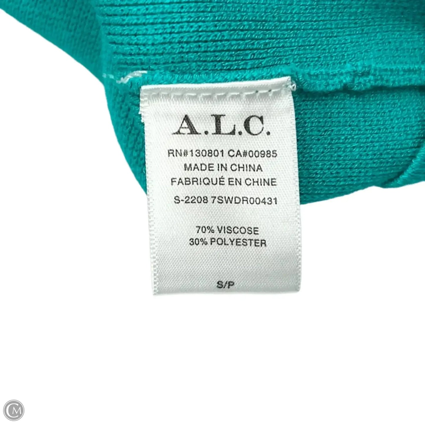 Dress Casual Short By Alc In Aqua, Size: S