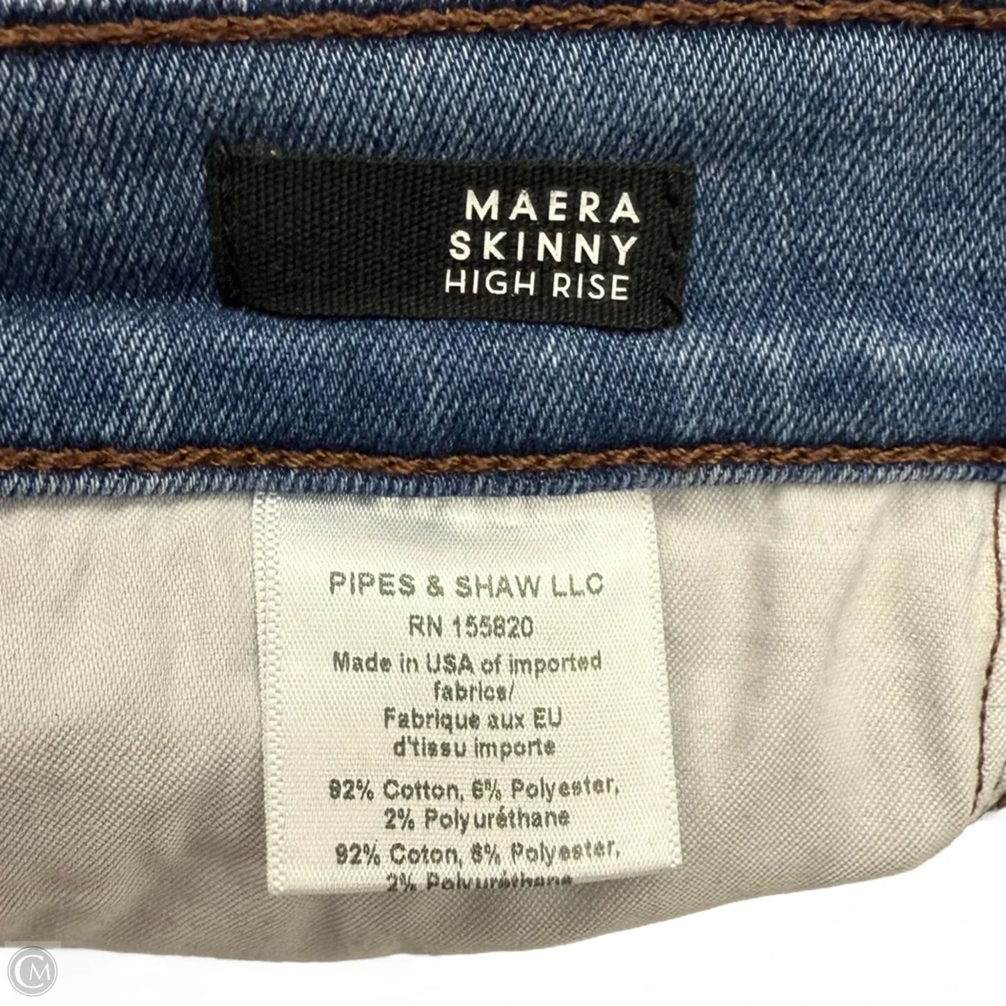 Jeans Skinny By Veronica Beard In Blue Denim, Size: 0