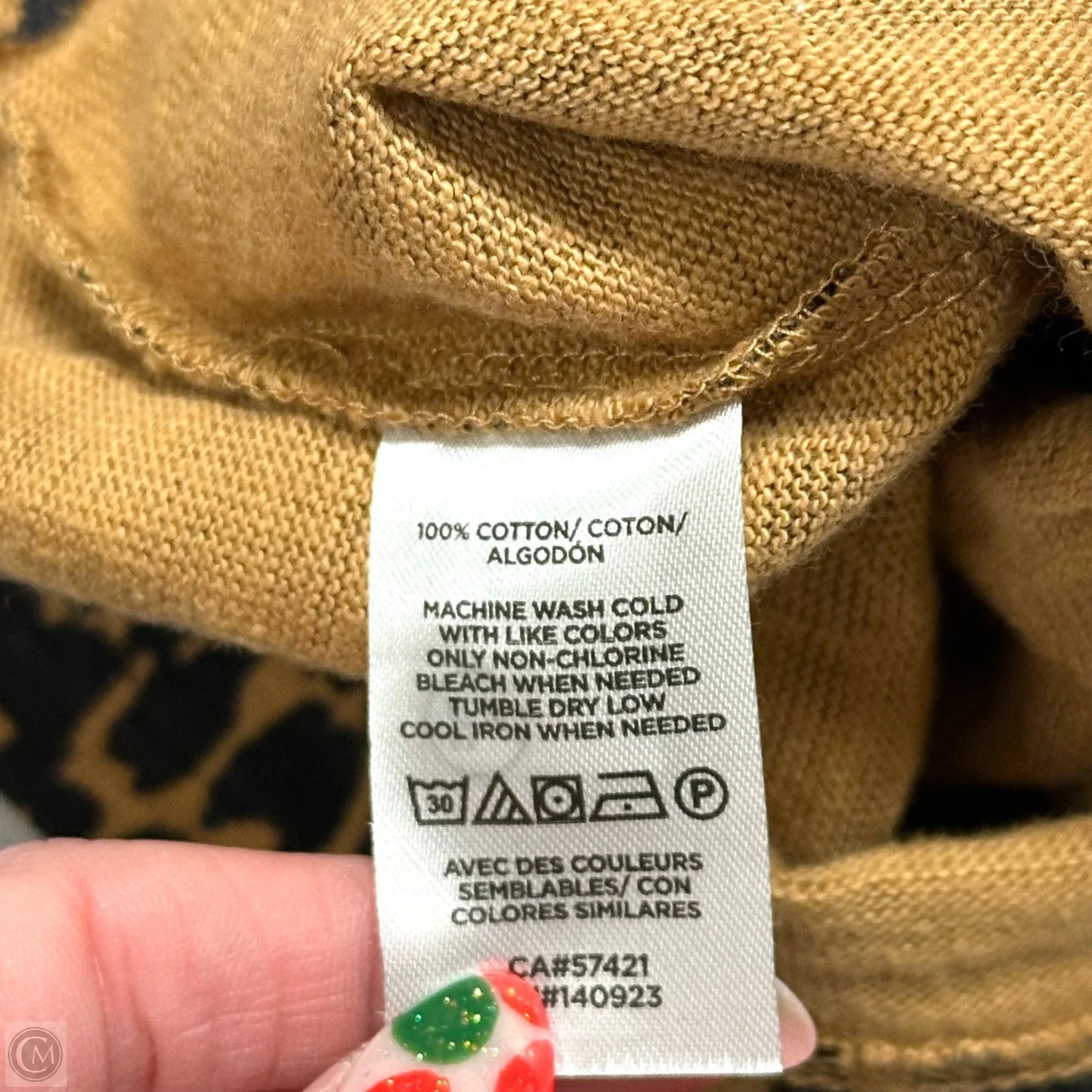 Top Long Sleeve By Loft In Leopard Print, Size: Xs