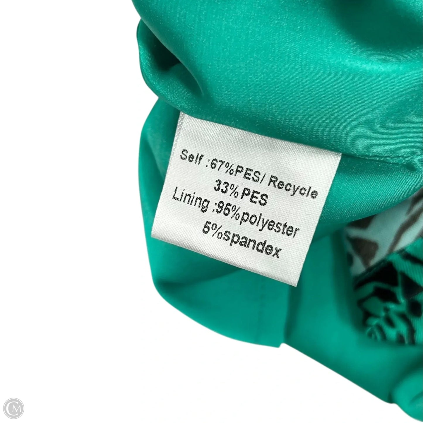 Dress Casual Short By Karina Grimaldi In Black & Green, Size: S