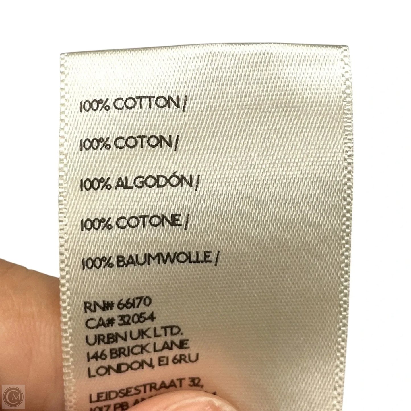 Top Short Sleeve By Maeve In Green & White, Size: M