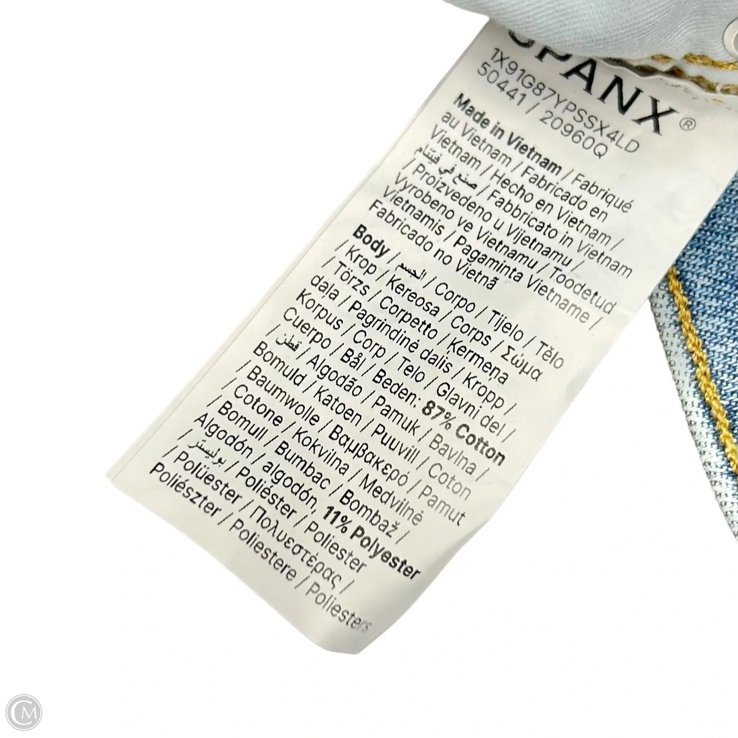 Jeans Wide Leg By Spanx In Blue Denim, Size: 2