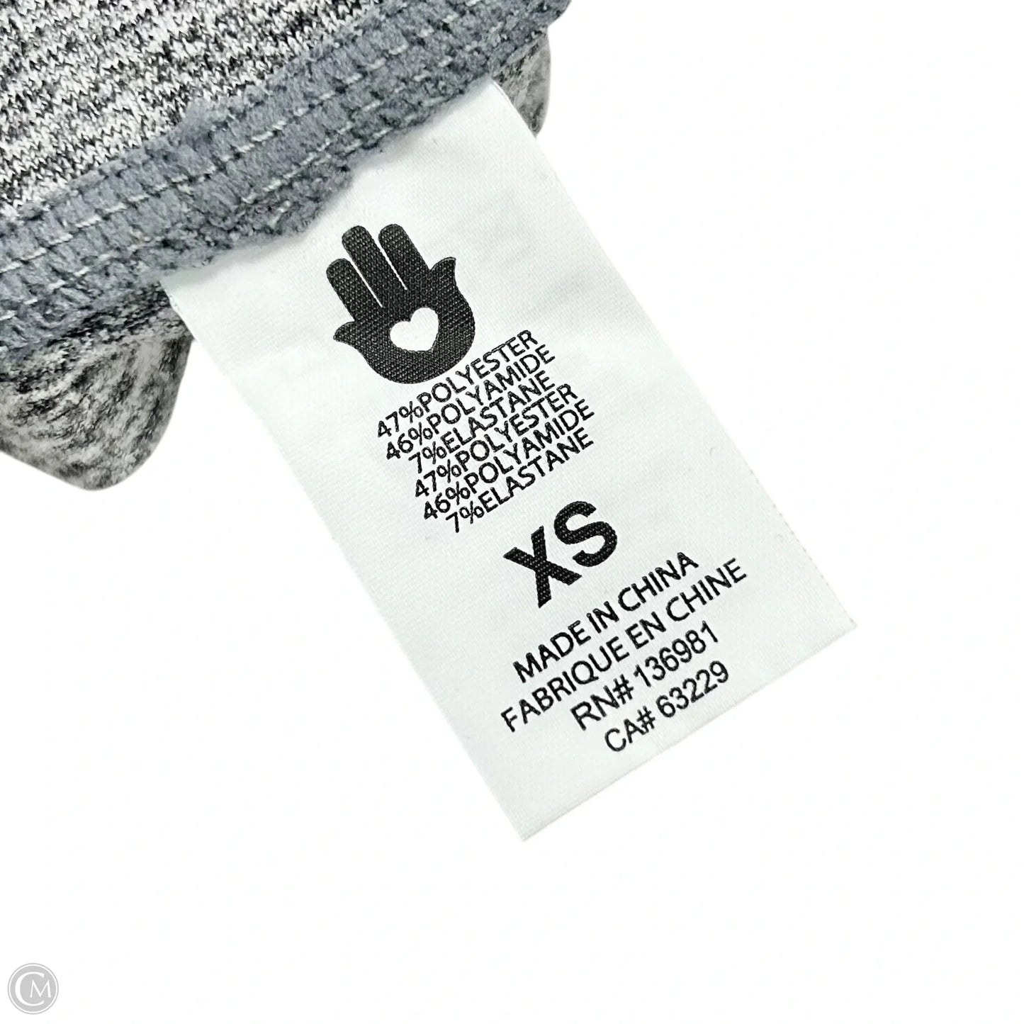 Athletic Leggings By Spiritual Gangster In Grey & Pink, Size: Xs