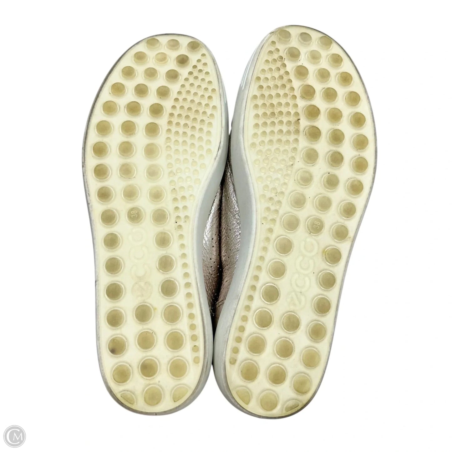 Shoes Sneakers By Ecco In Metallic, Size: 7