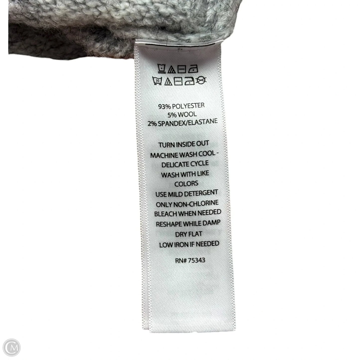 Sweater By Aspen In Black & Grey, Size: 3x