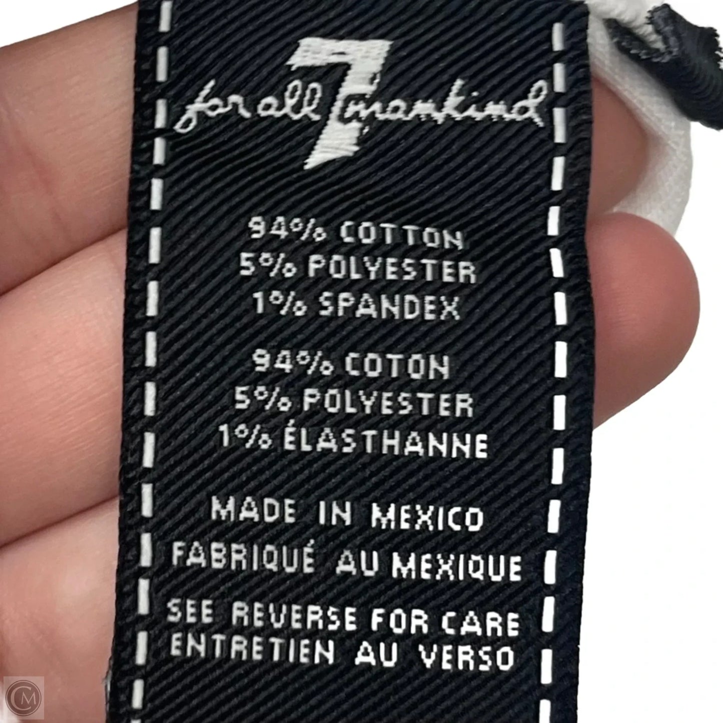 Jeans Skinny By 7 For All Mankind In White Denim, Size: 0