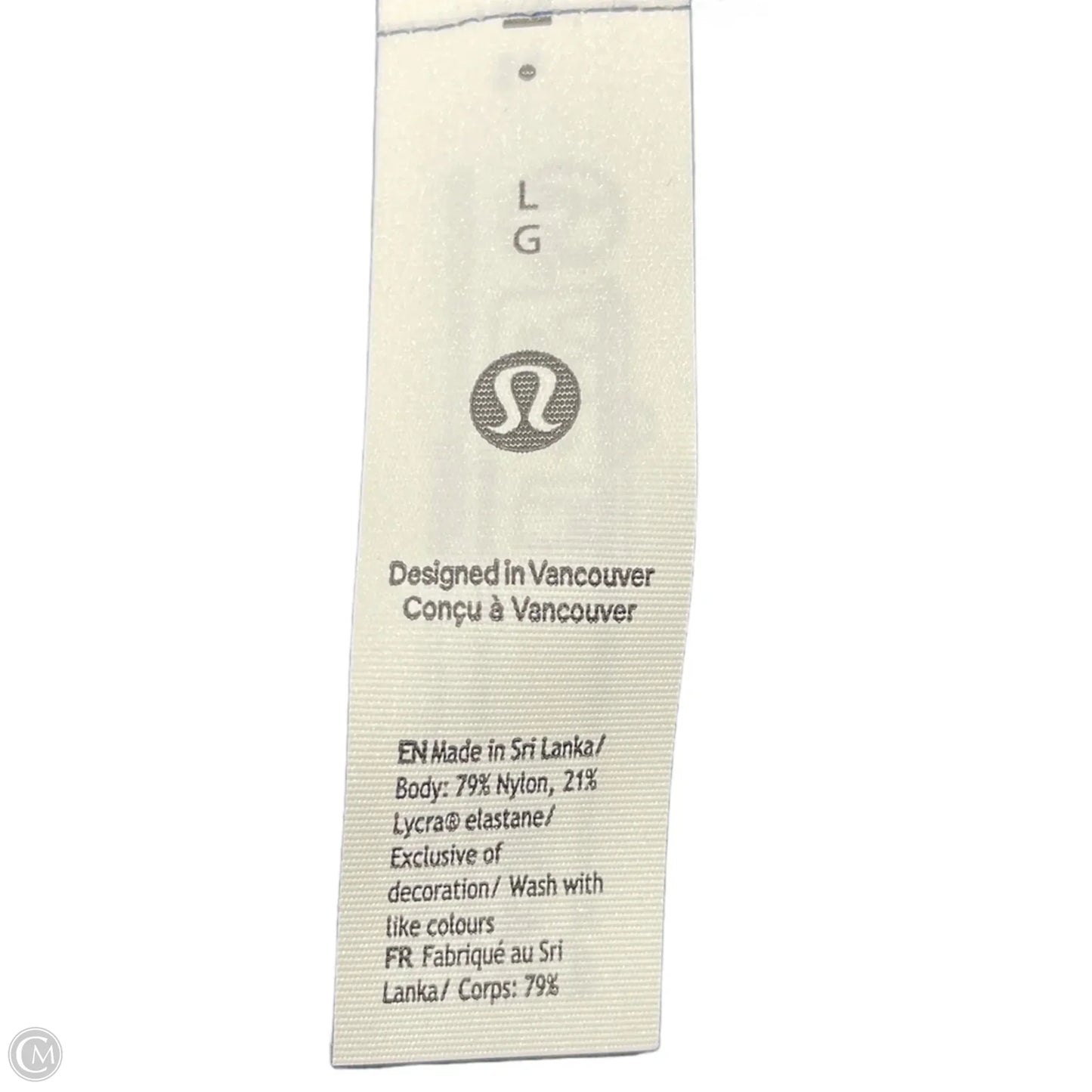 Athletic Tank Top By Lululemon In Navy, Size: L