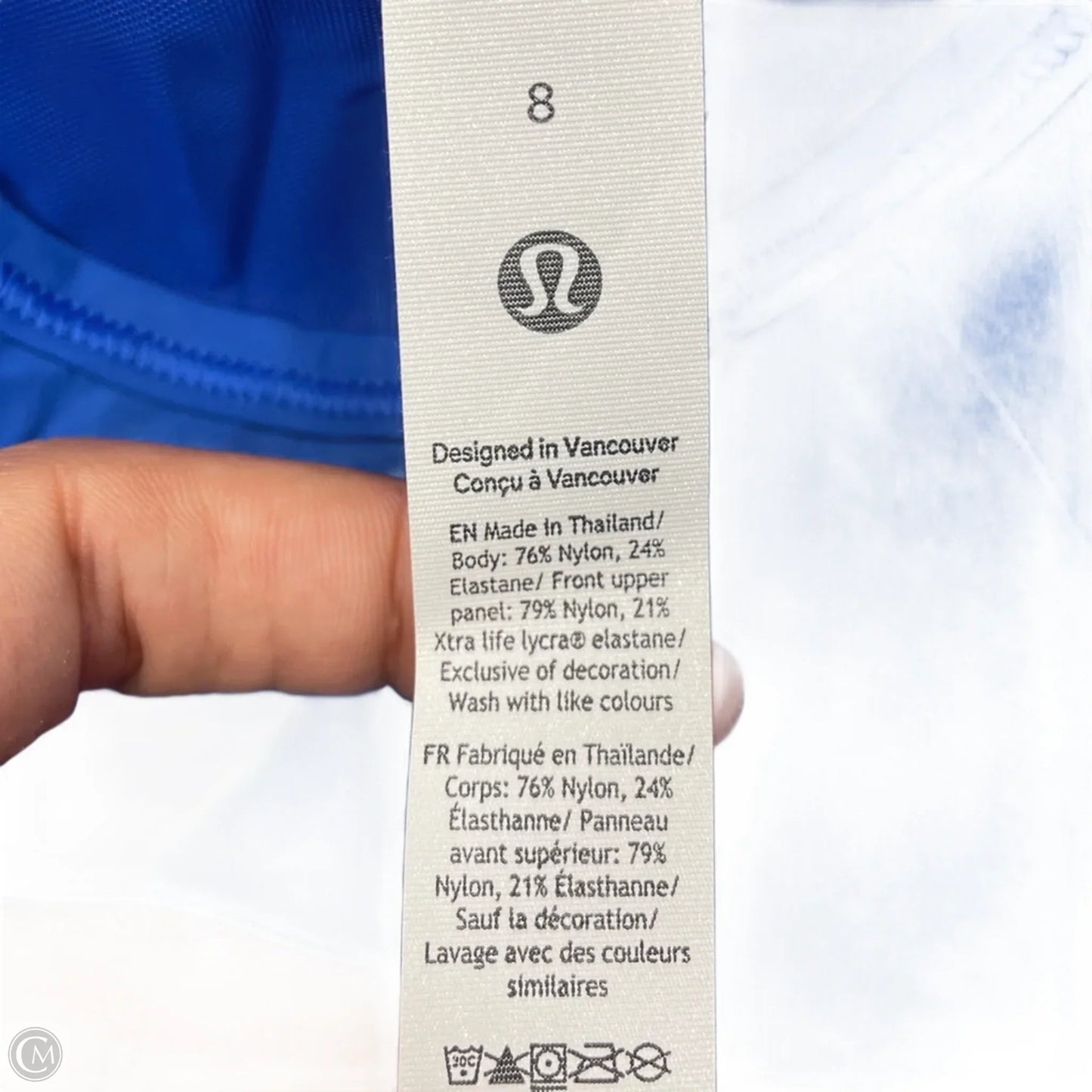 Athletic Tank Top By Lululemon In Blue, Size: M