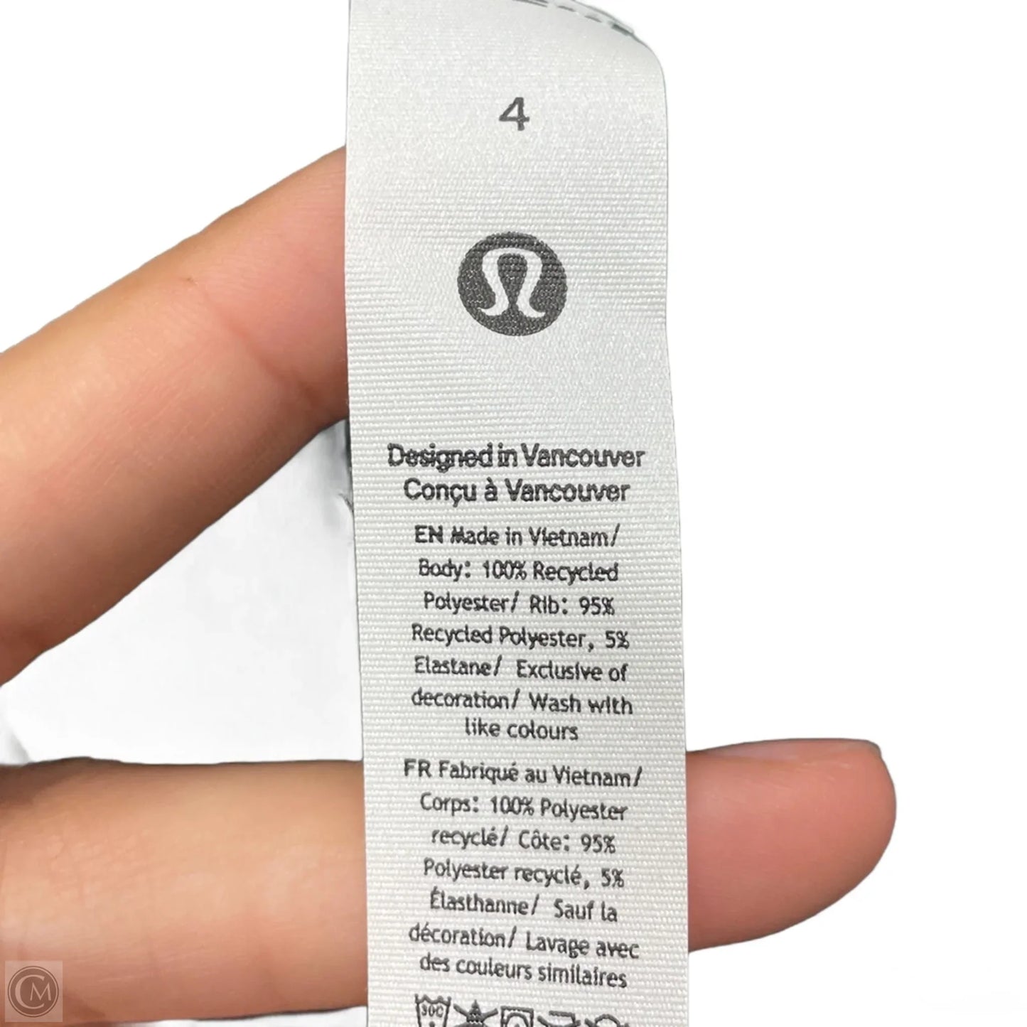 Athletic Tank Top By Lululemon In Green & White, Size: S