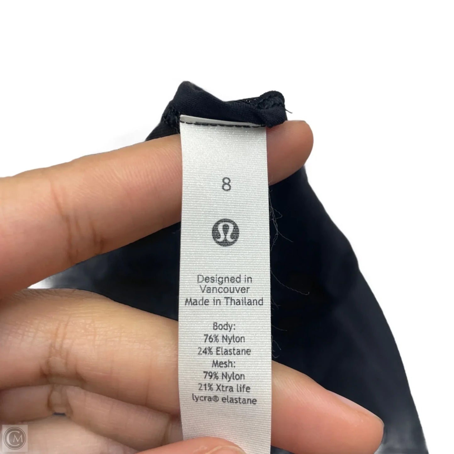 Athletic Tank Top By Lululemon In Black, Size: M