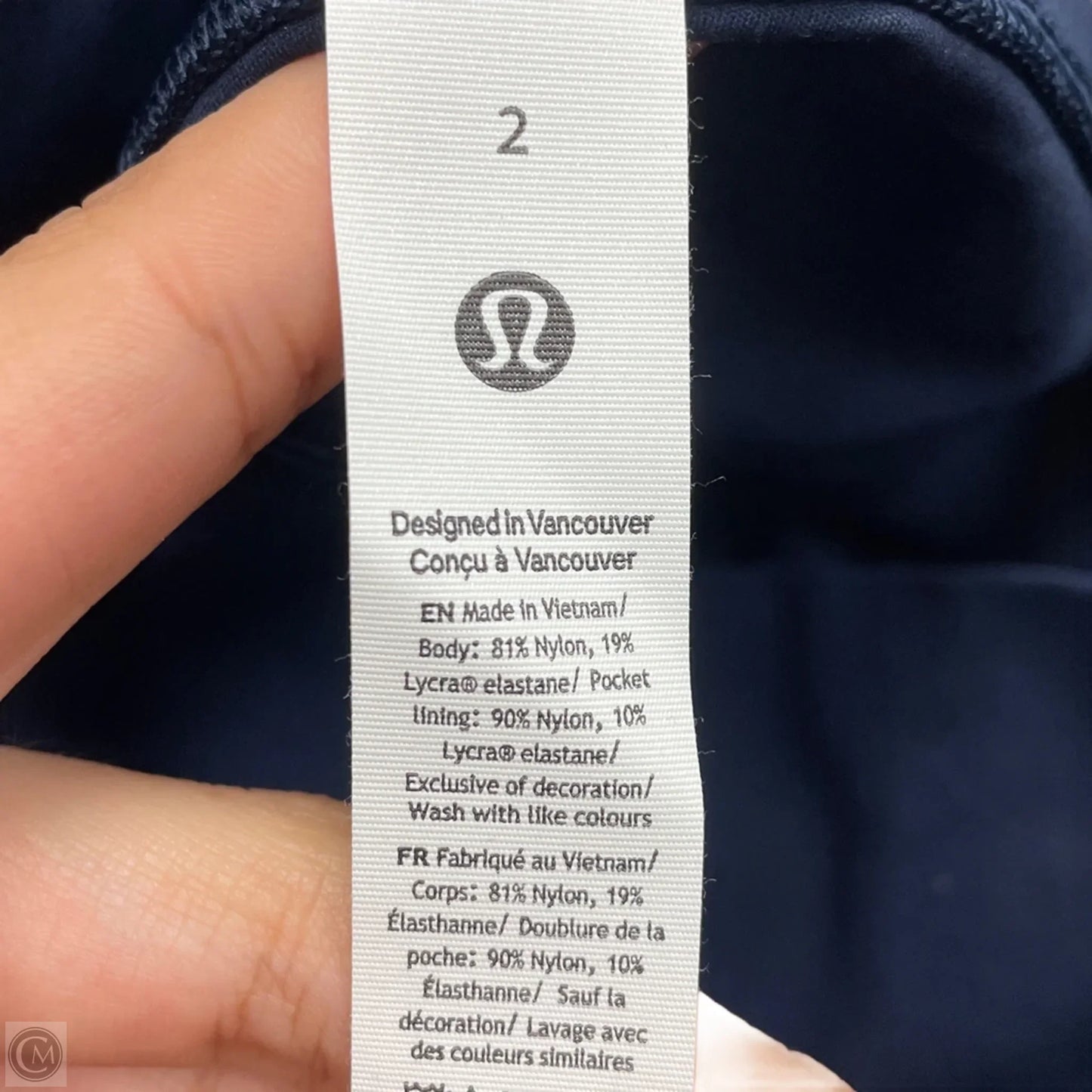 Athletic Pants By Lululemon In Navy, Size: Xs