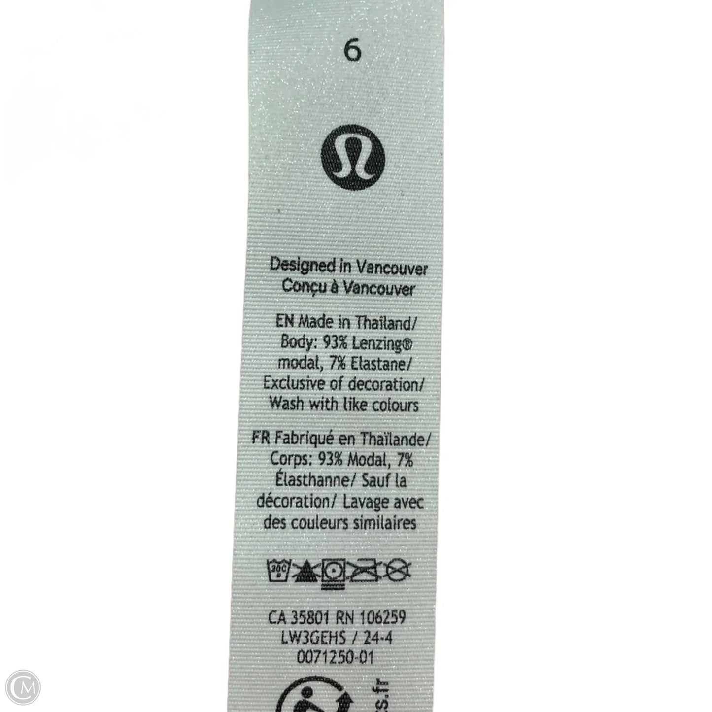 Athletic Top Long Sleeve Crewneck By Lululemon In Pink, Size: S