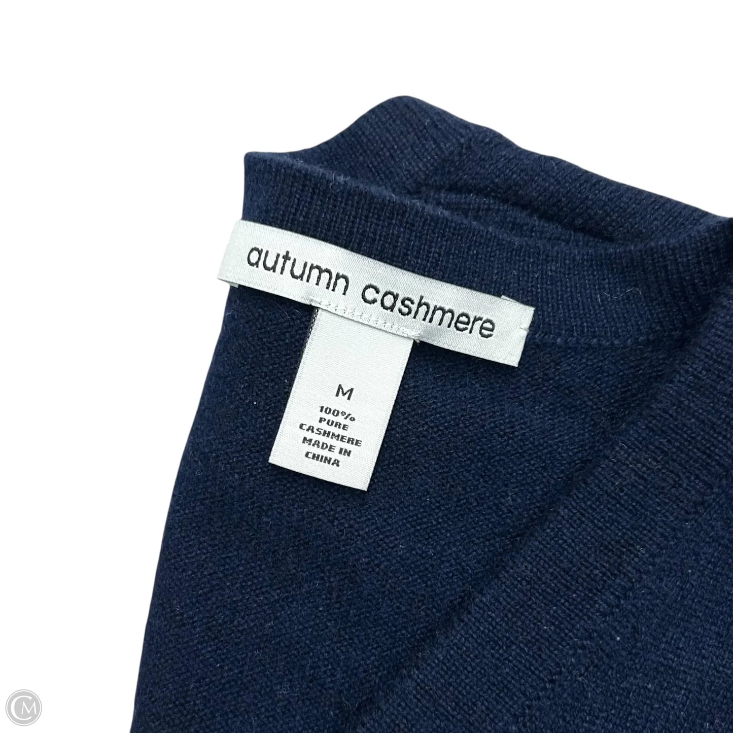 Sweater Cardigan Cashmere By Autumn Cashmere In Navy, Size: M