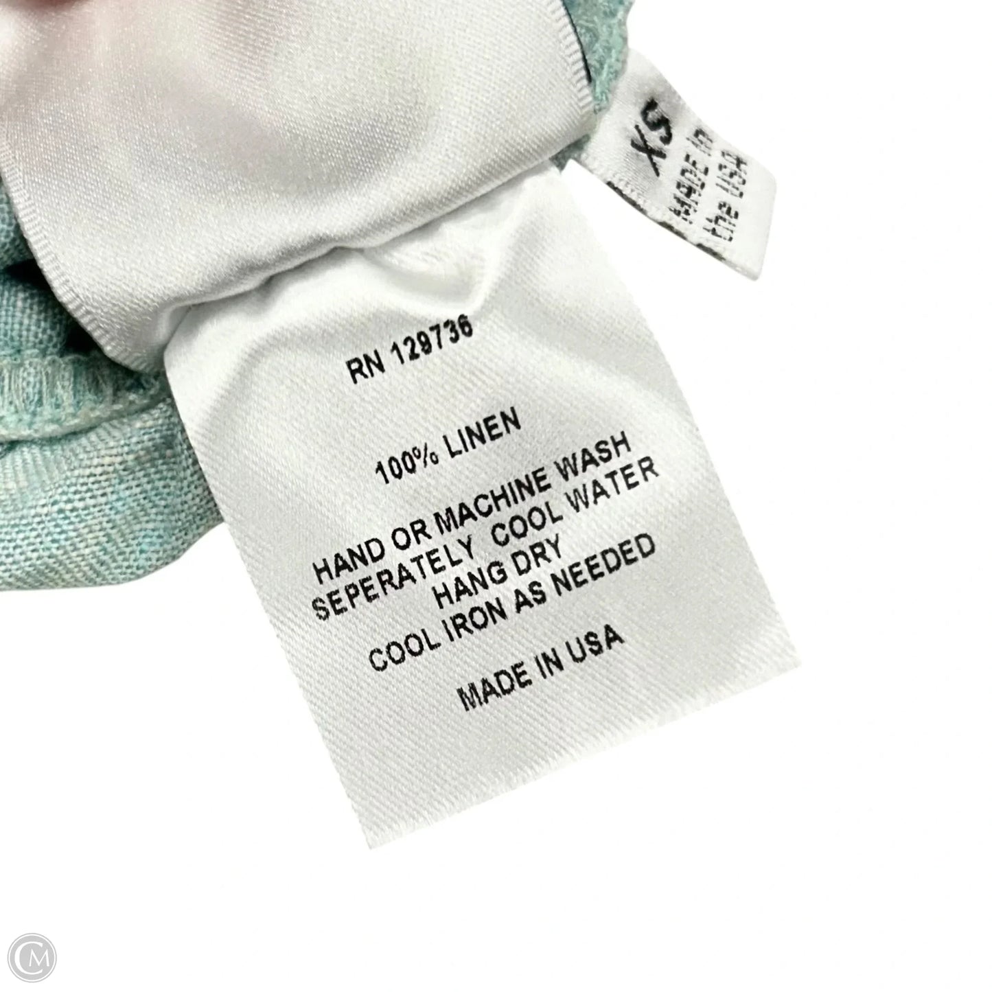 Top Short Sleeve By Finley In Aqua, Size: Xs