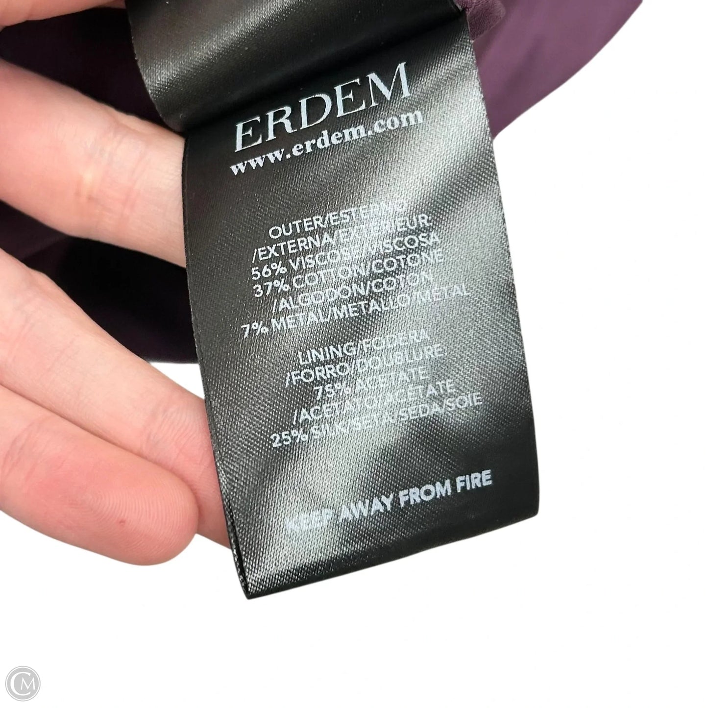 Dress Party Long By Erdem In Purple, Size: S