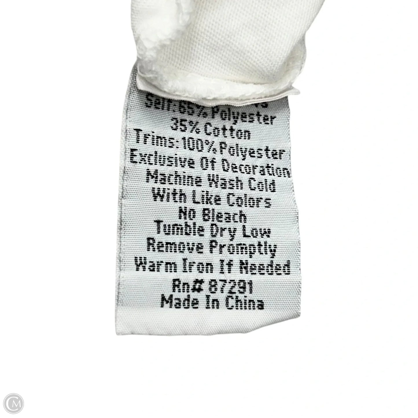 Top Long Sleeve By Johnny Was In White, Size: M