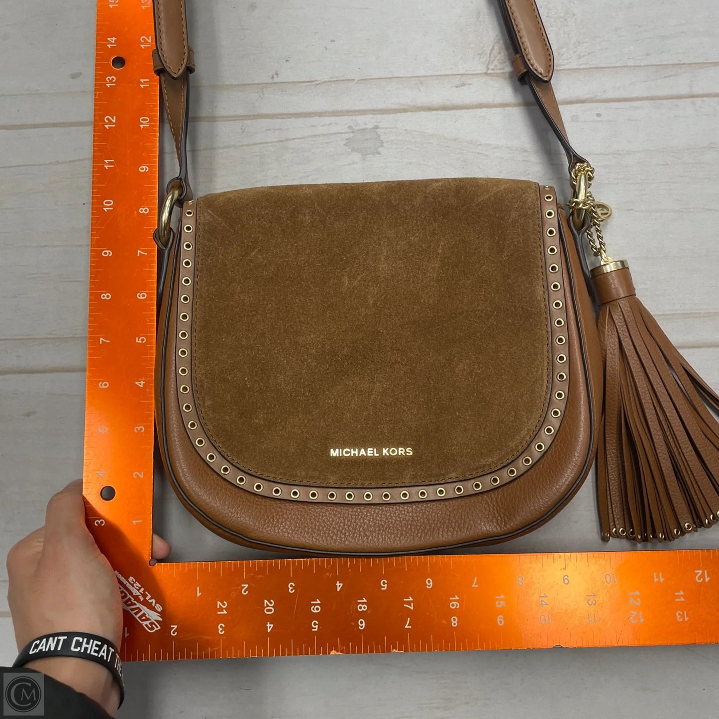 Crossbody Designer By Michael Kors, Size: Medium