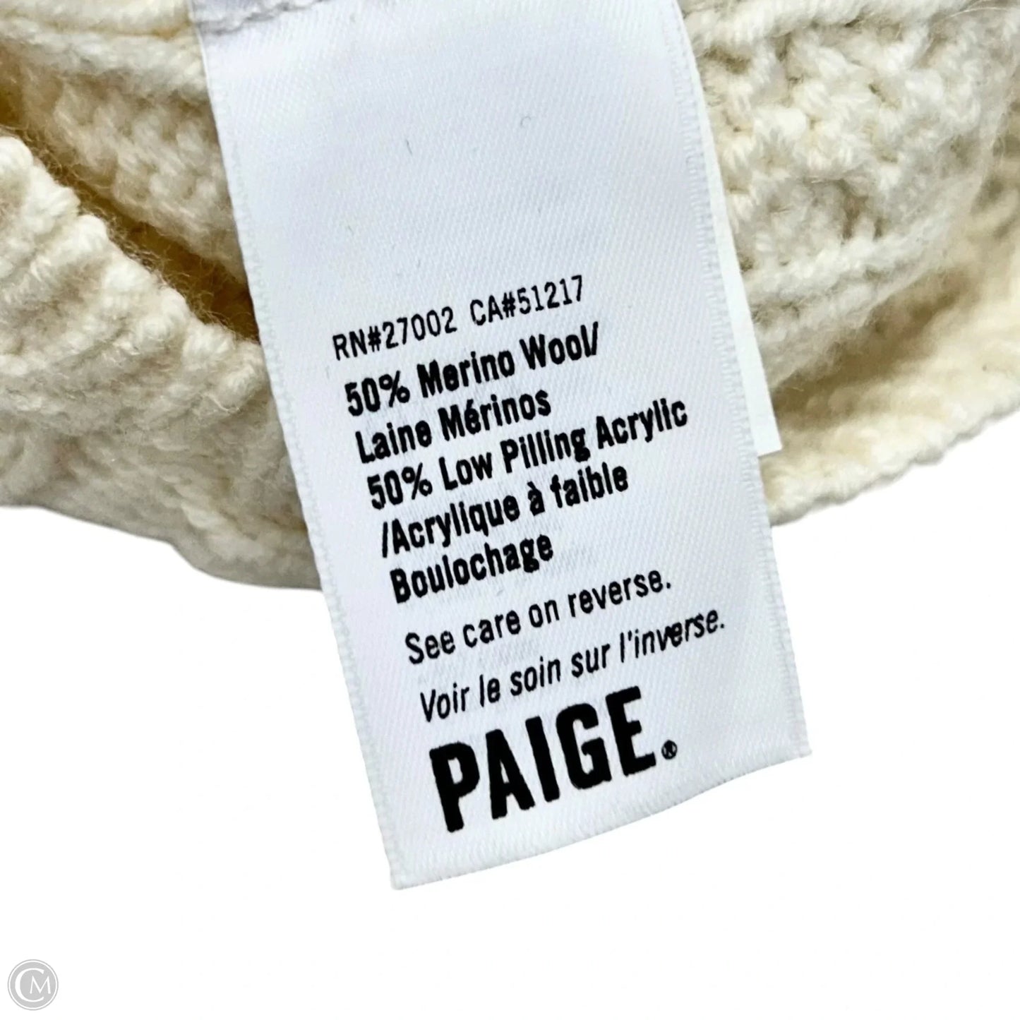Sweater By Paige In Cream, Size: M