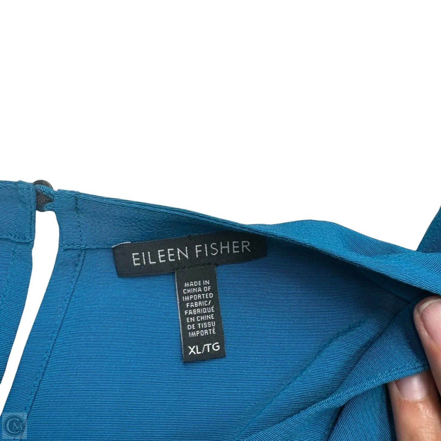 Dress Casual Midi By Eileen Fisher In Teal, Size: Xl