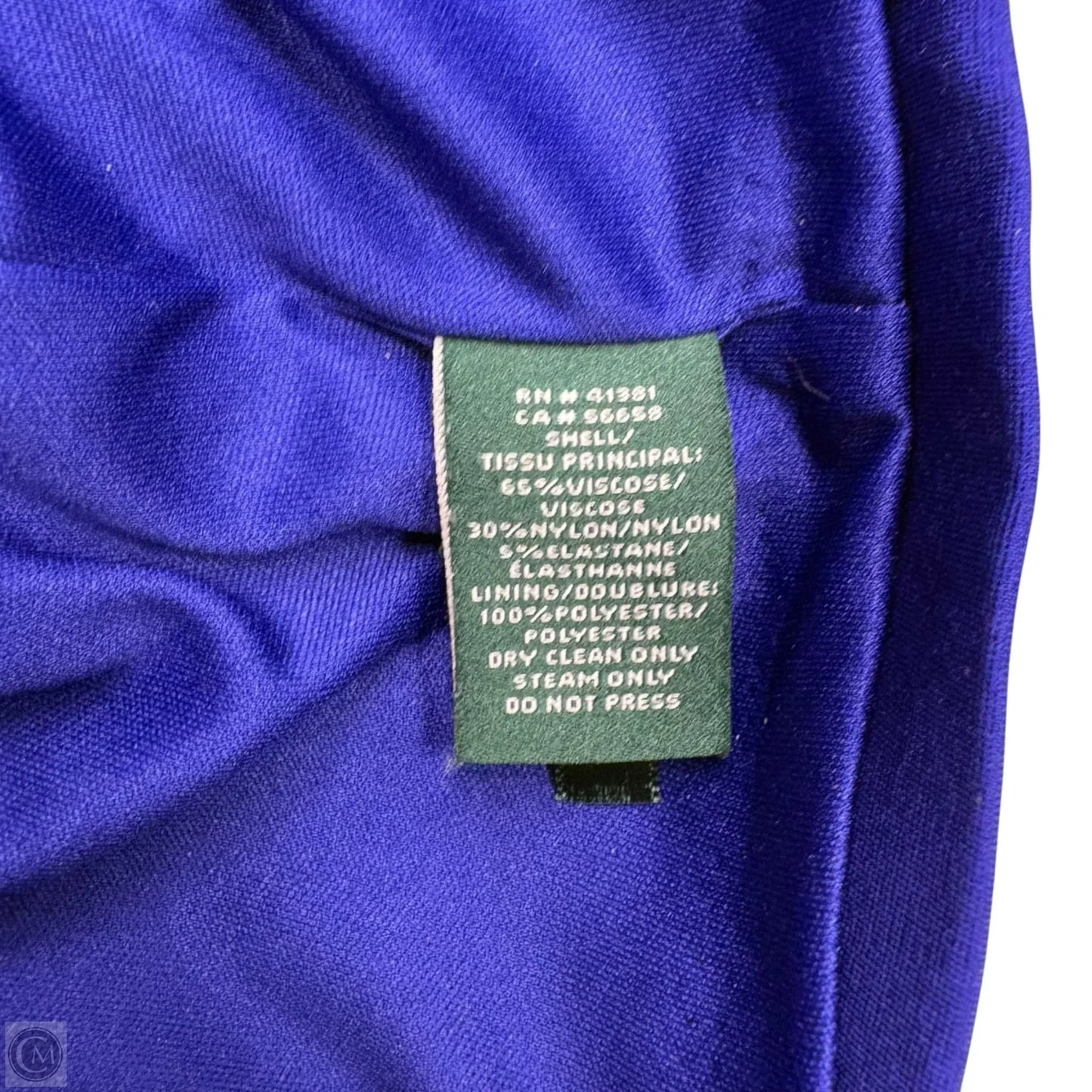 Dress Work By Lauren By Ralph Lauren In Blue, Size: S