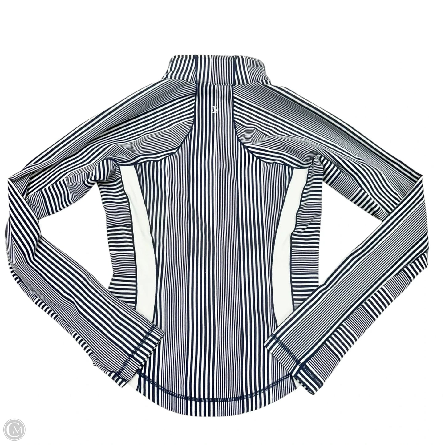 Athletic Jacket By Lululemon In Blue & White, Size: Xs