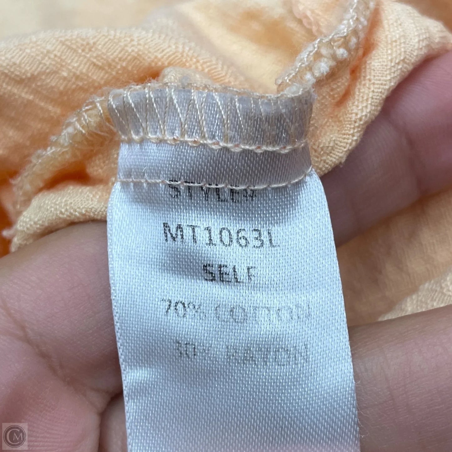 Top Long Sleeve By Mable In Orange, Size: L