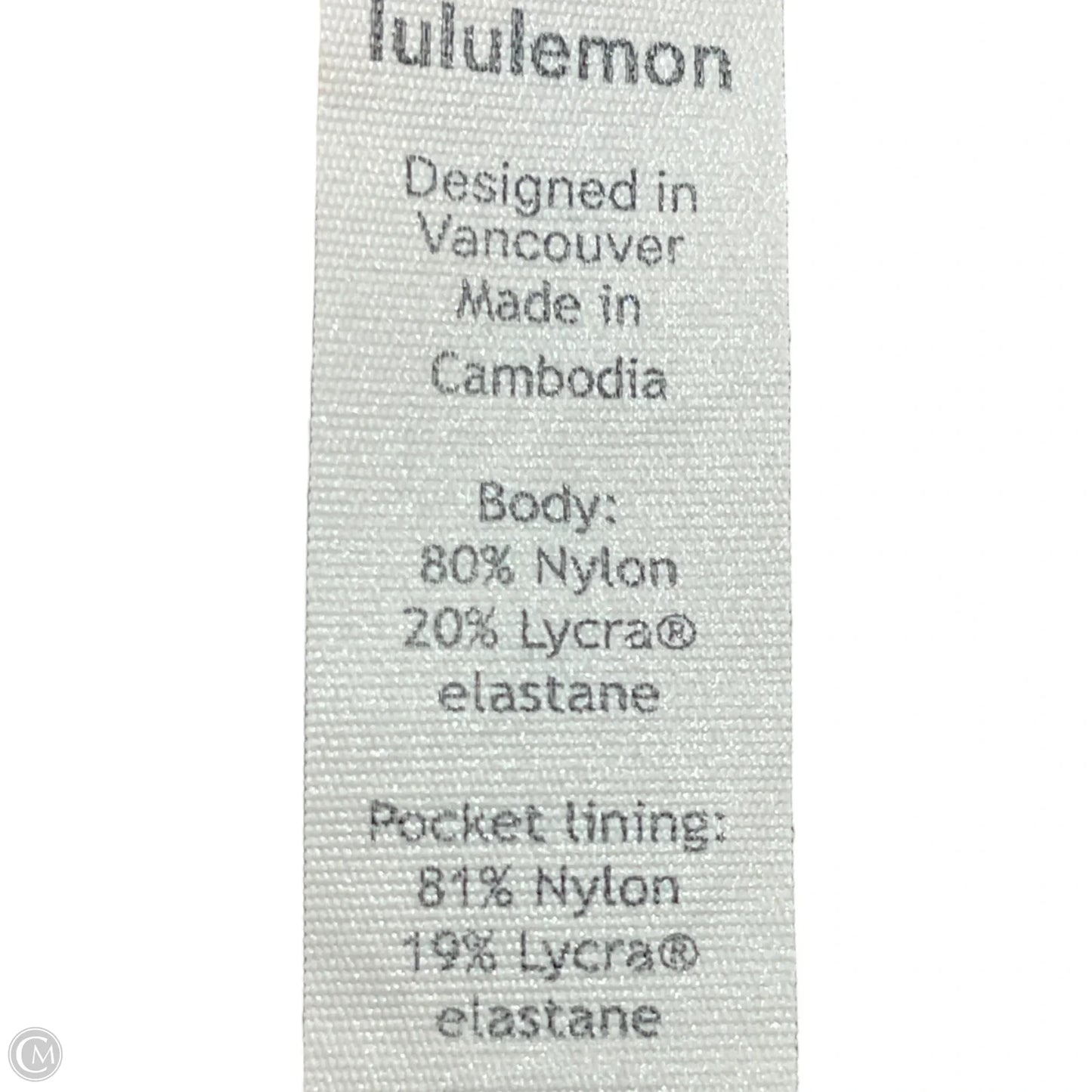 Athletic Pants By Lululemon In Black & Brown, Size: S