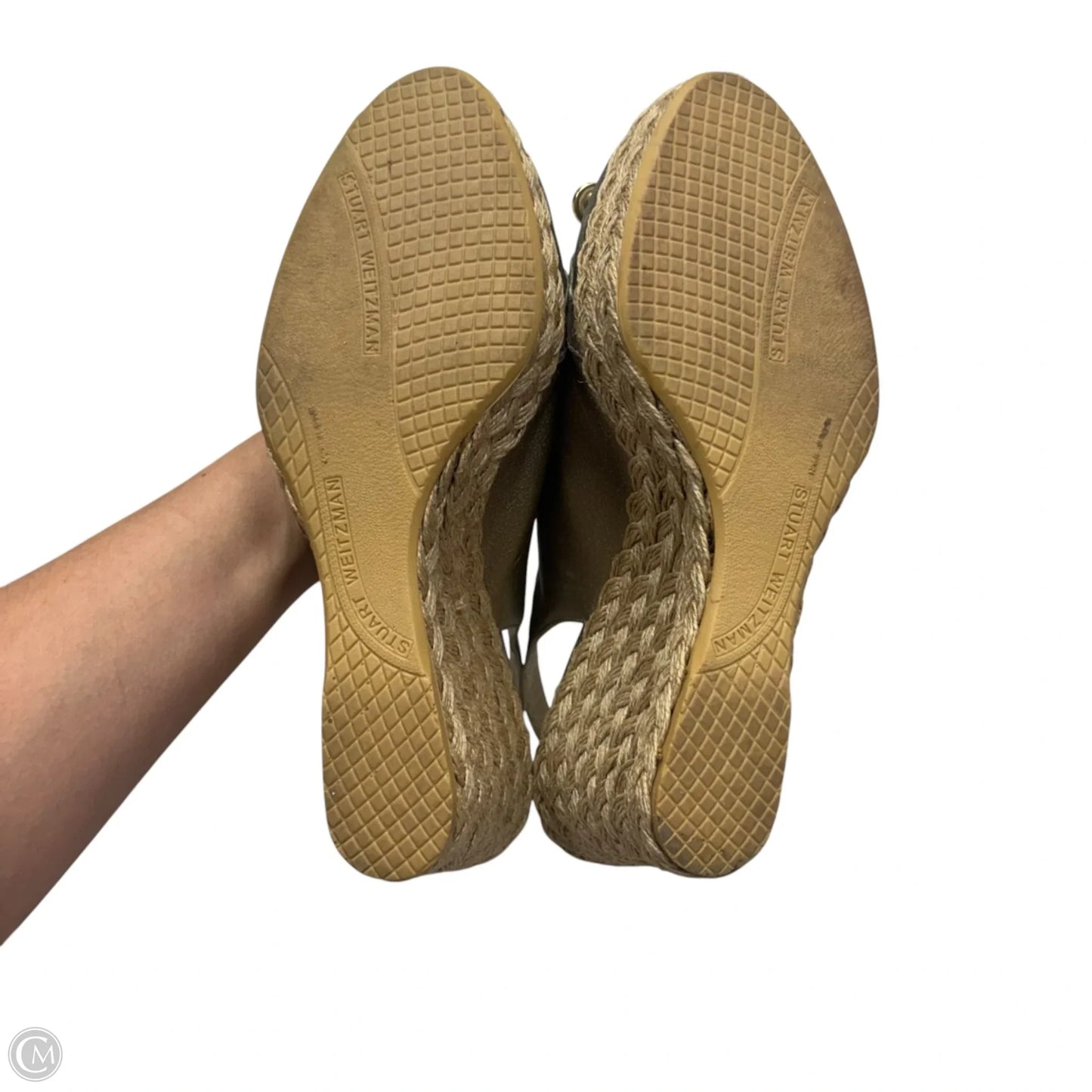 Sandals Designer By Stuart Weitzman In Gold, Size: 10