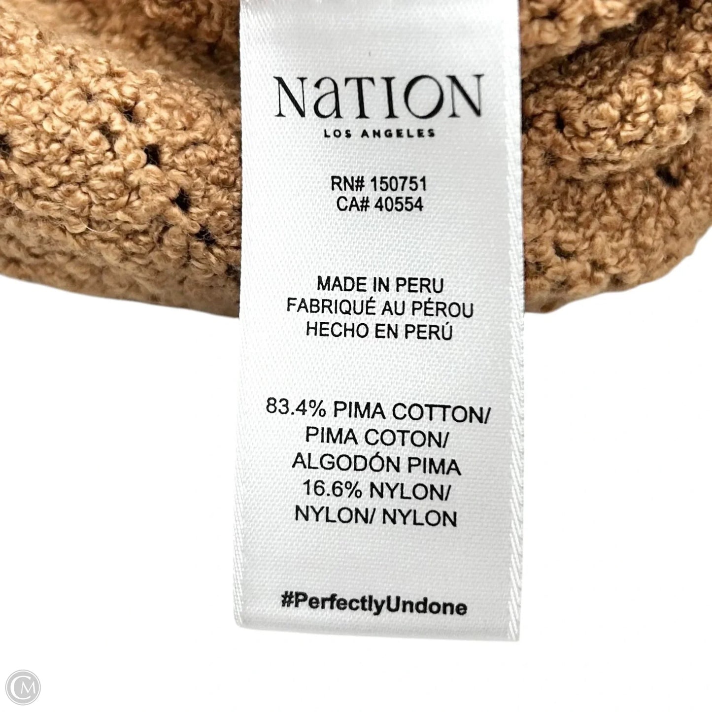 Sweater Short Sleeve By Nation Ltd In Tan, Size: Xs