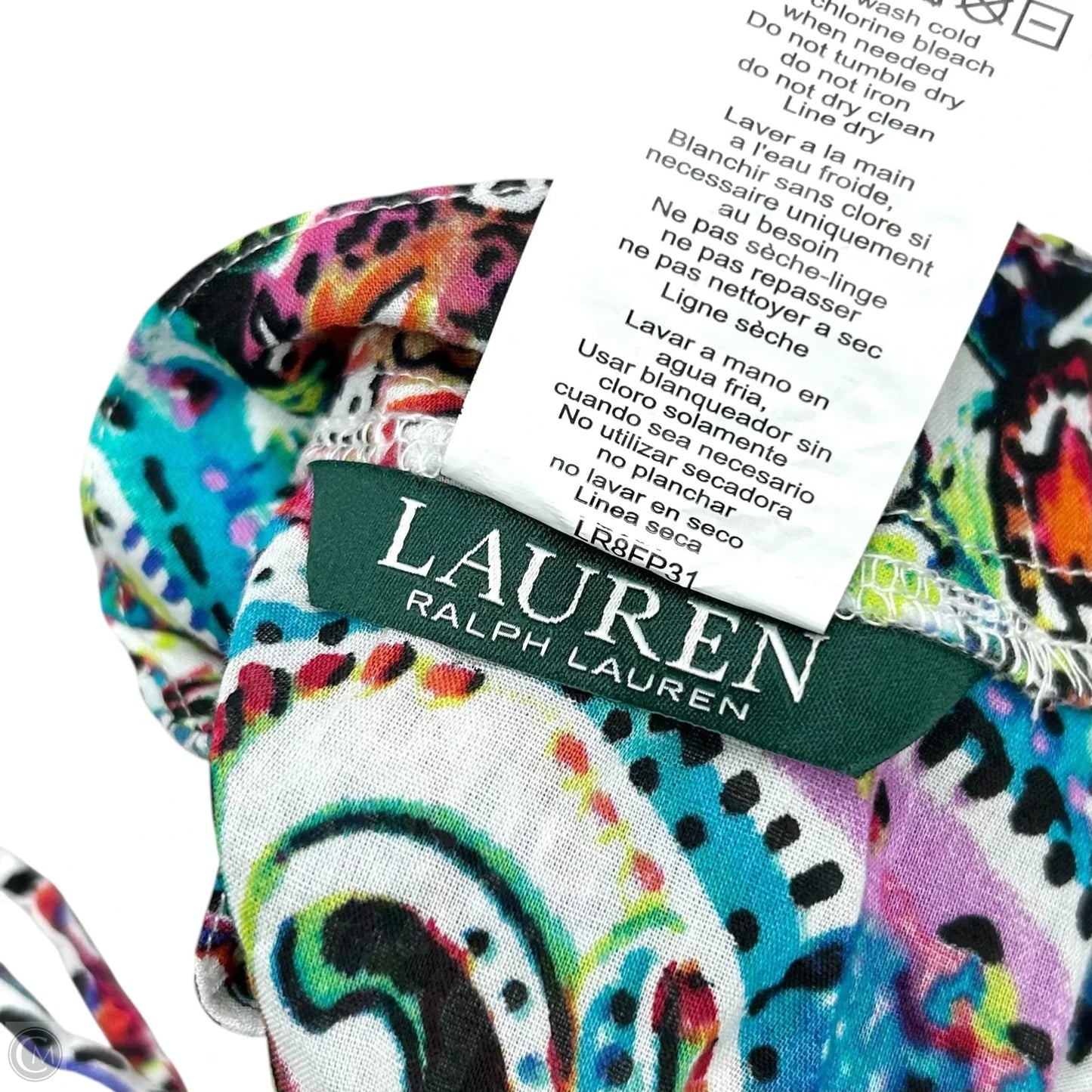 Swimwear Cover-up By Lauren By Ralph Lauren In Paisley Print, Size: S