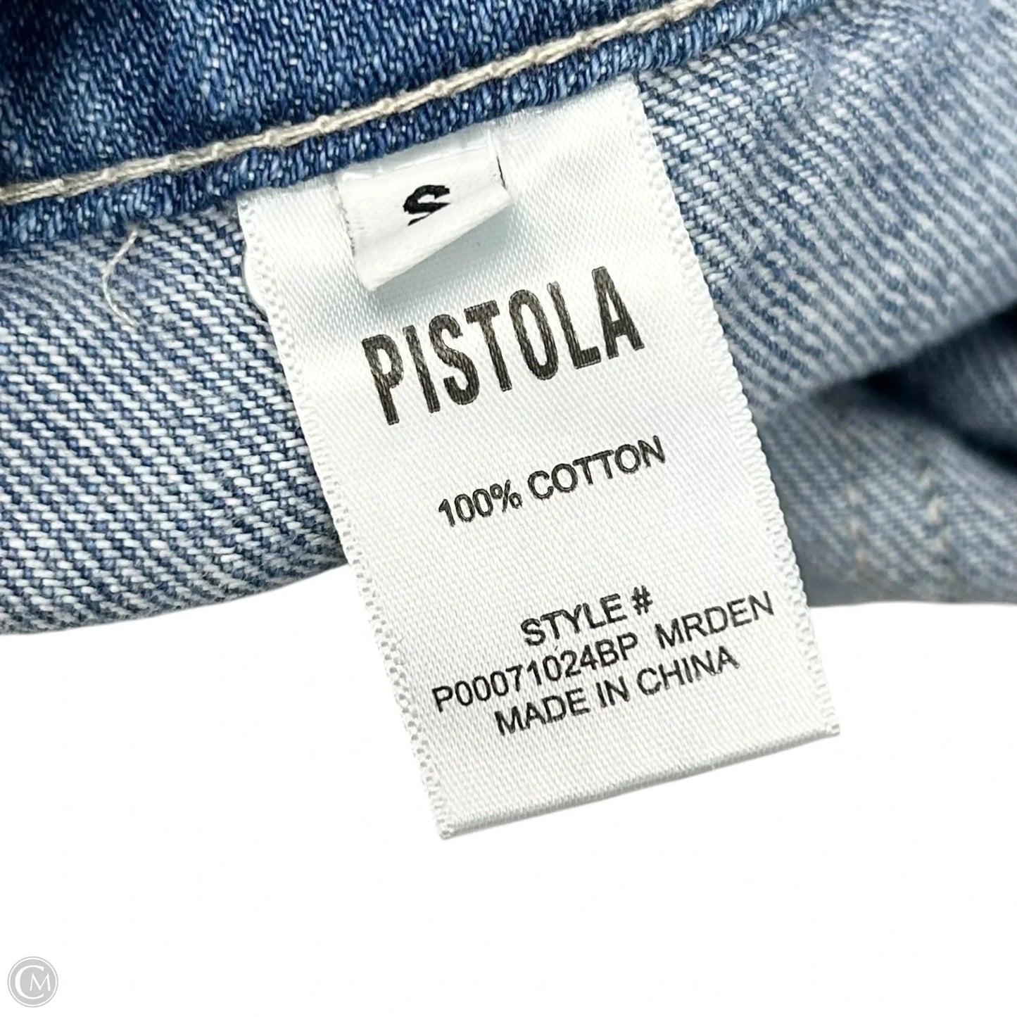 Dress Casual Short By Pistola In Blue Denim, Size: S