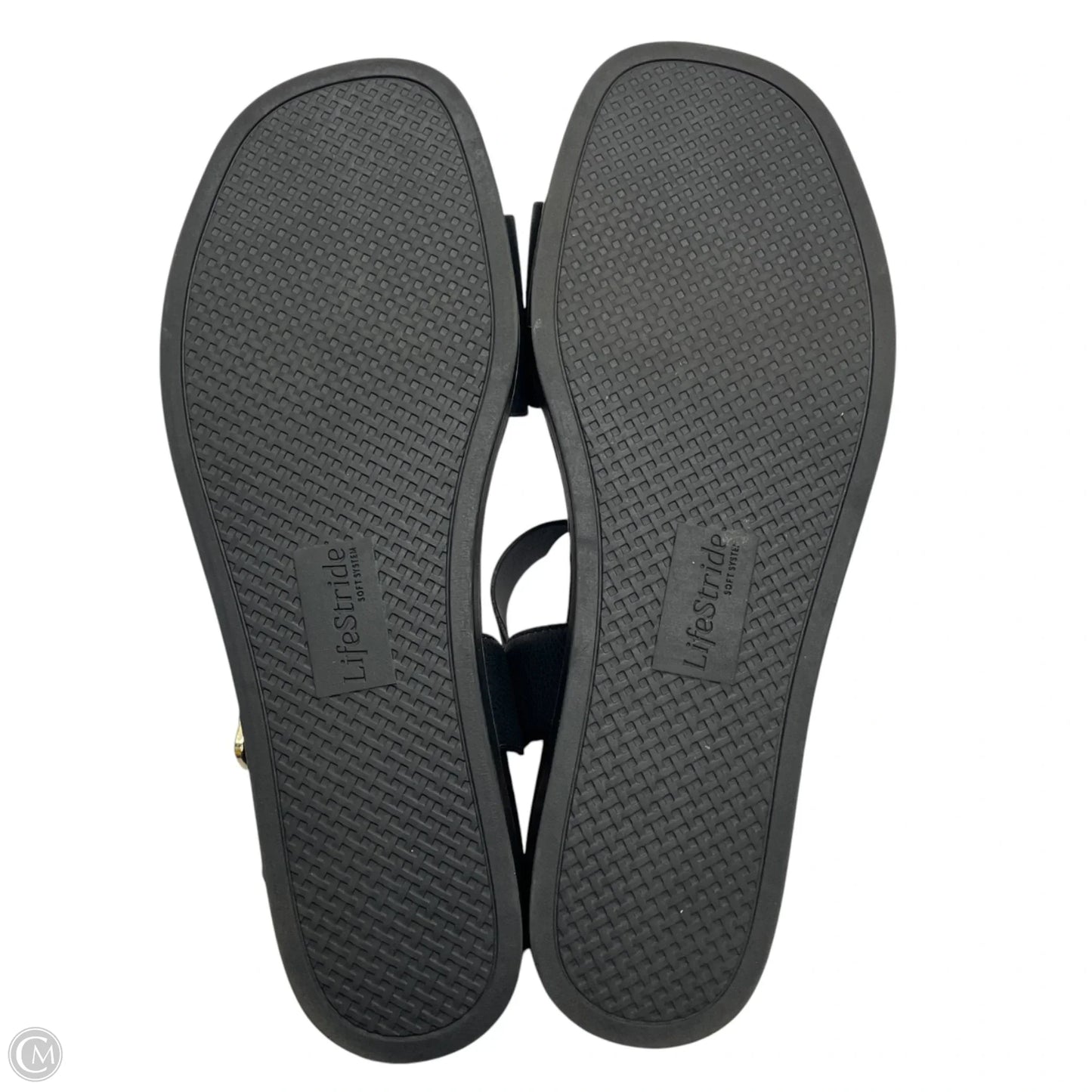 Sandals Flats By Life Stride In Black, Size: 8.5
