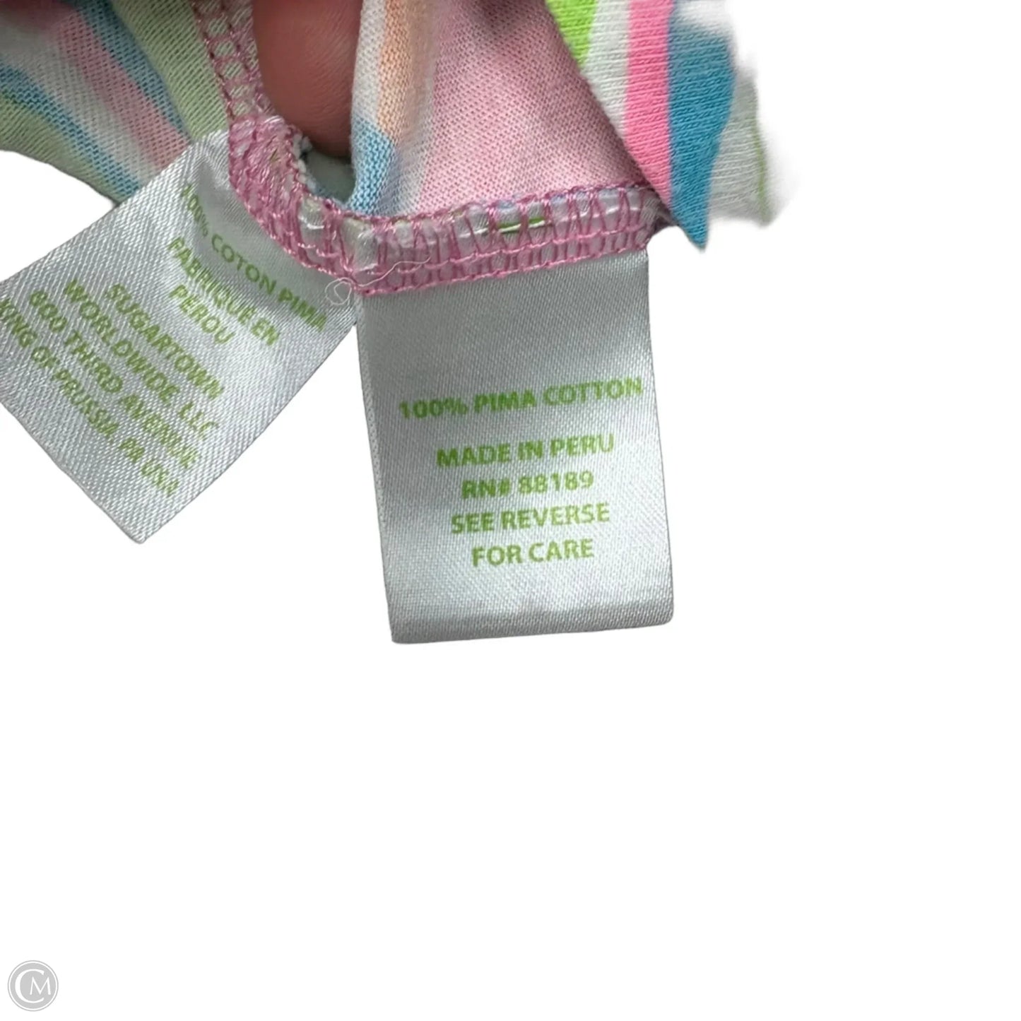 Dress Designer By Lilly Pulitzer In Pink & White, Size: S