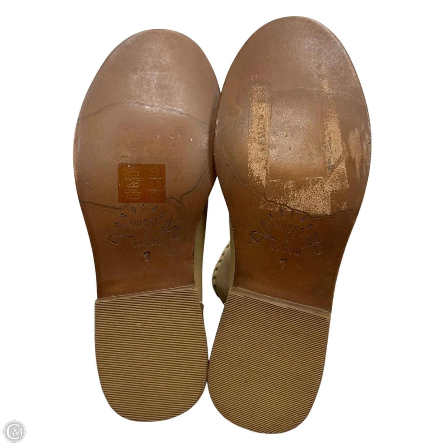 Boots Ankle Flats By Musse & Cloud In Tan, Size: 7