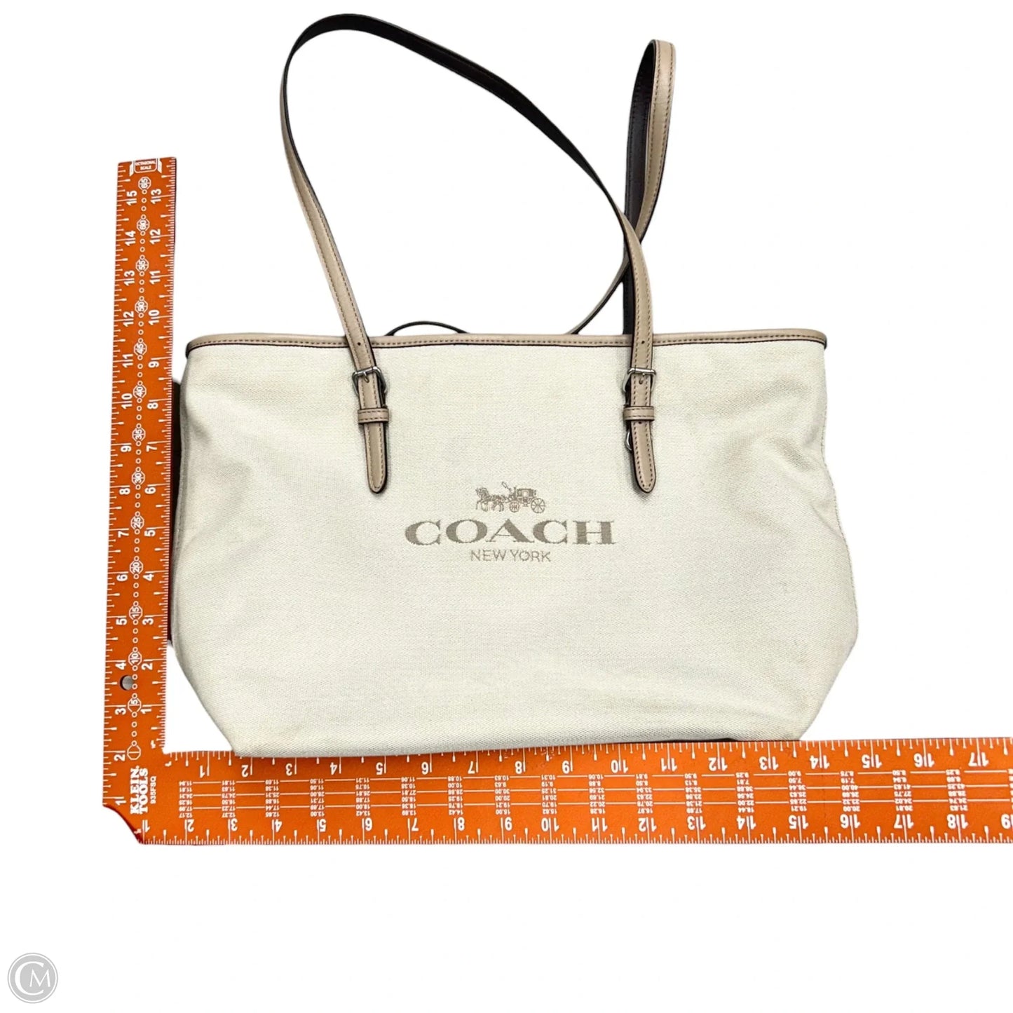 Tote Designer By Coach, Size: Medium