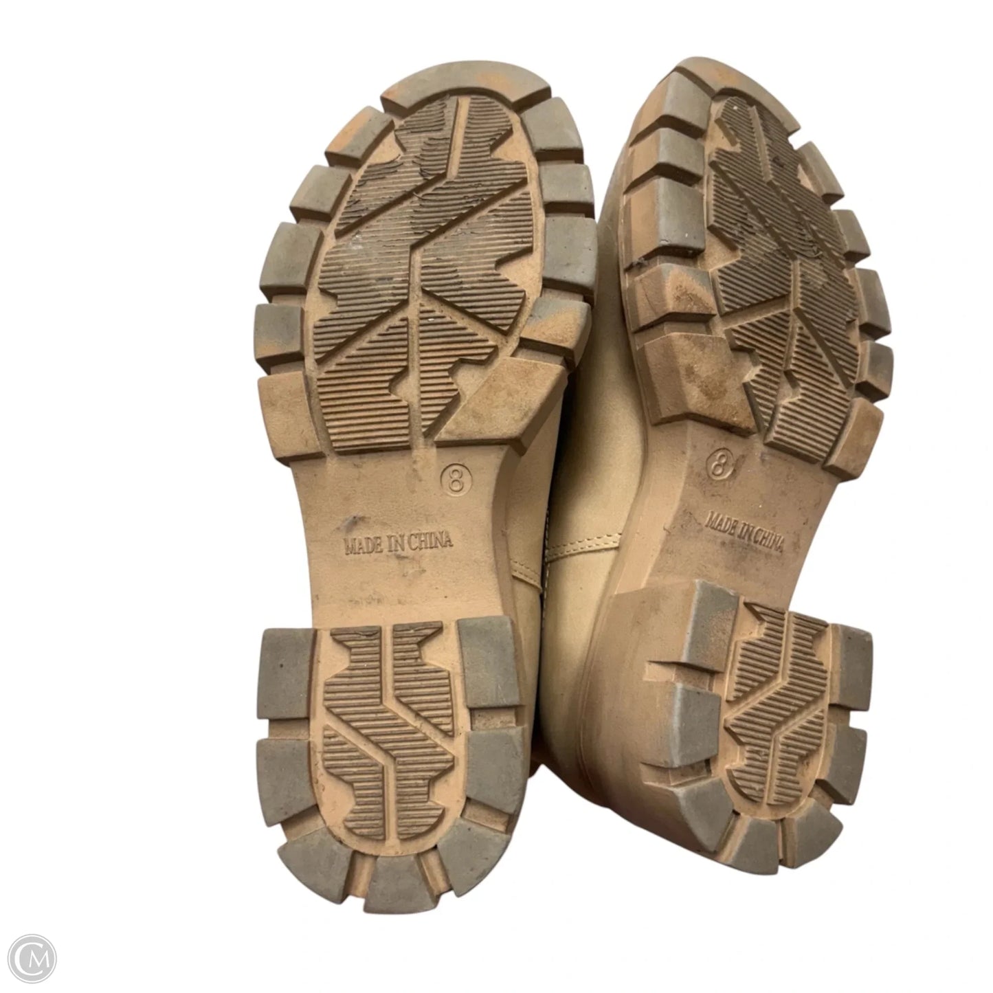 Boots Ankle Heels By Madden Girl In Tan, Size: 8