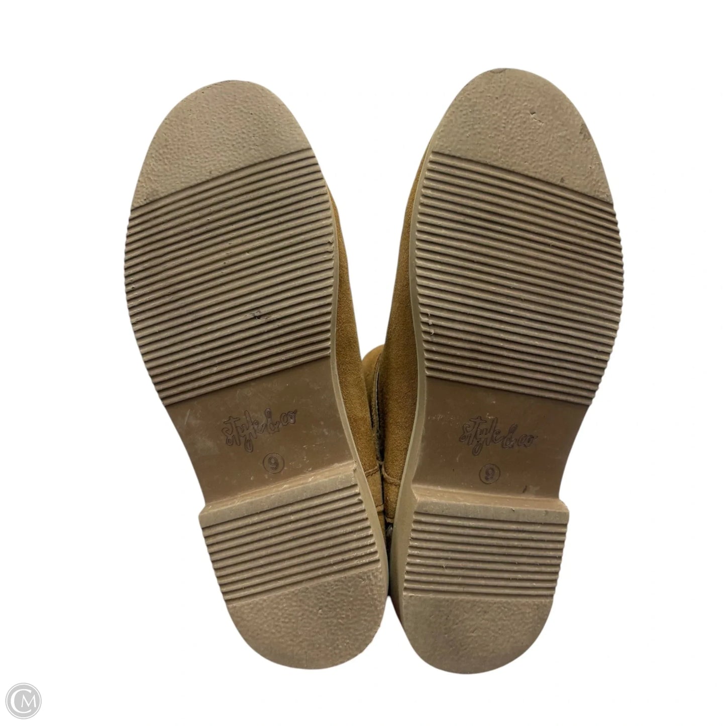 Boots Ankle Flats By Style And Company In Tan, Size: 9