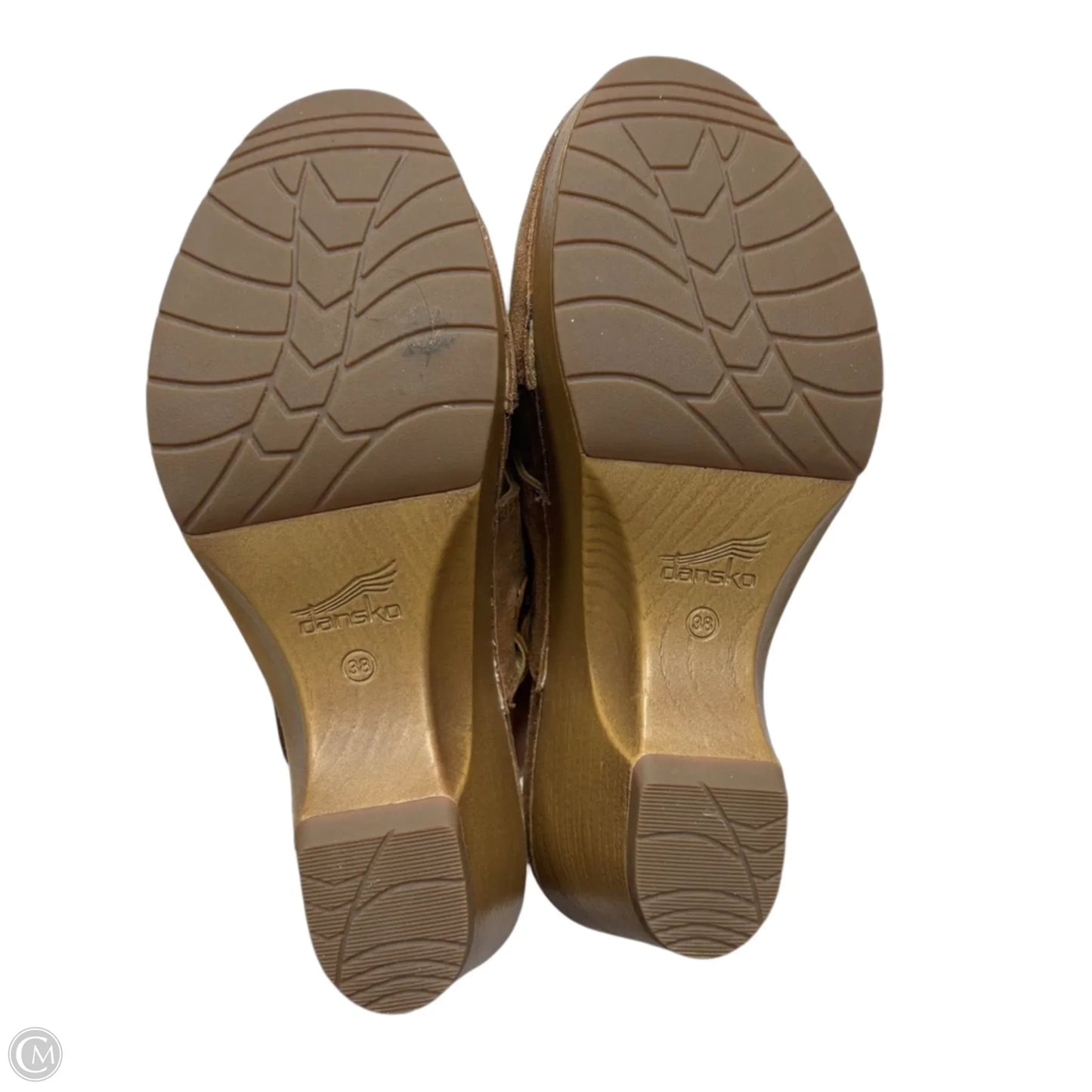 Shoes Heels Wedge By Dansko In Tan, Size: 7.5