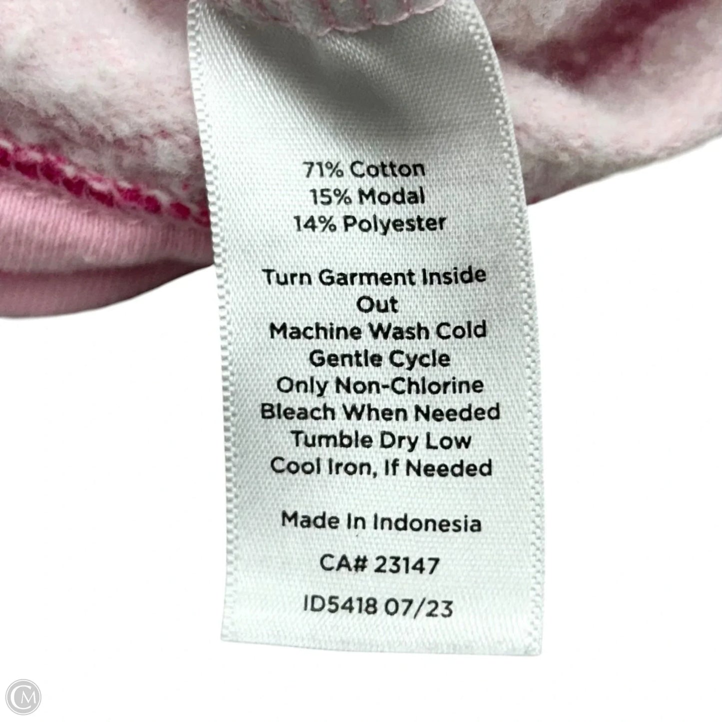 Sweatshirt Collar By Talbots In Pink, Size: L