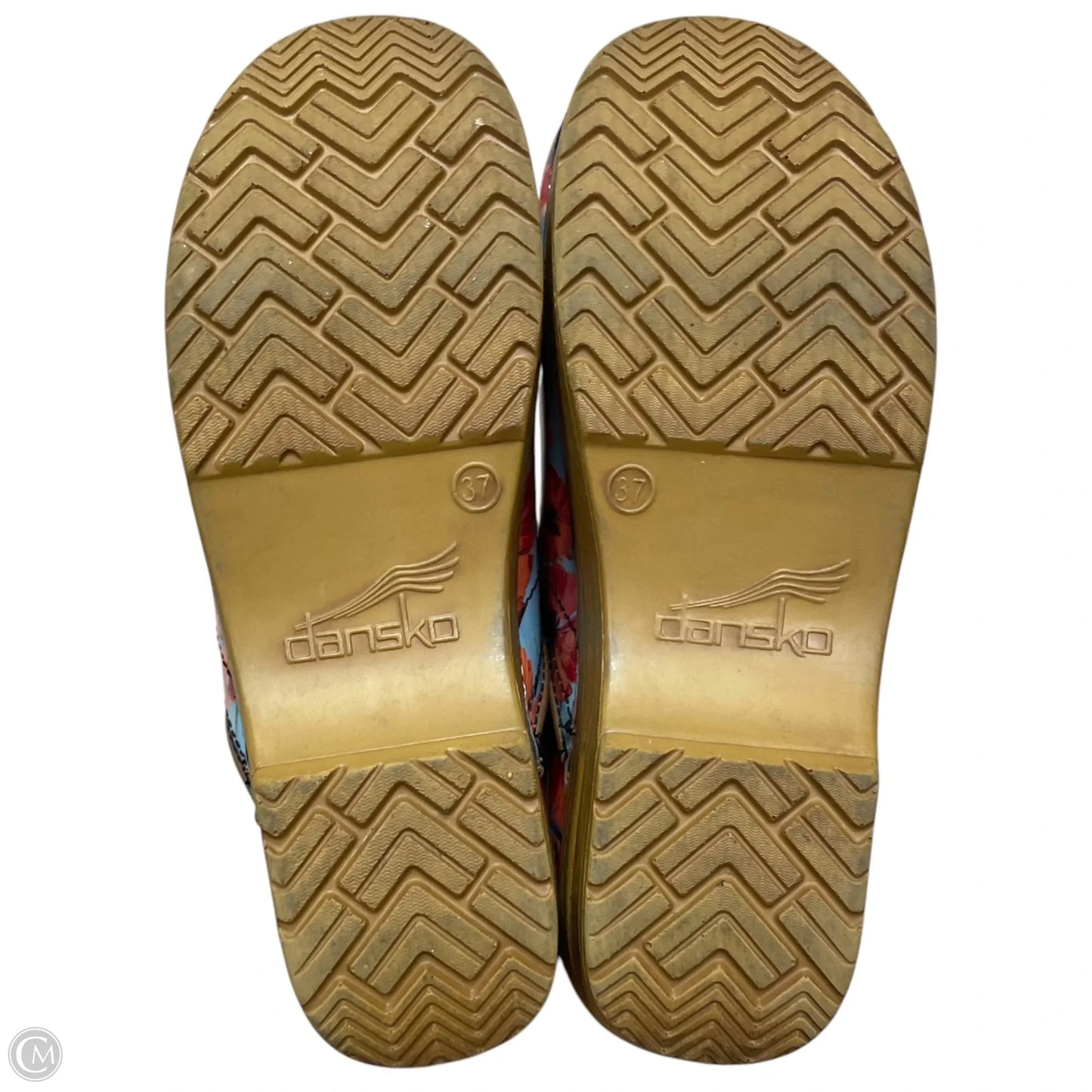 Shoes Heels Block By Dansko In Blue & Orange, Size: 6.5