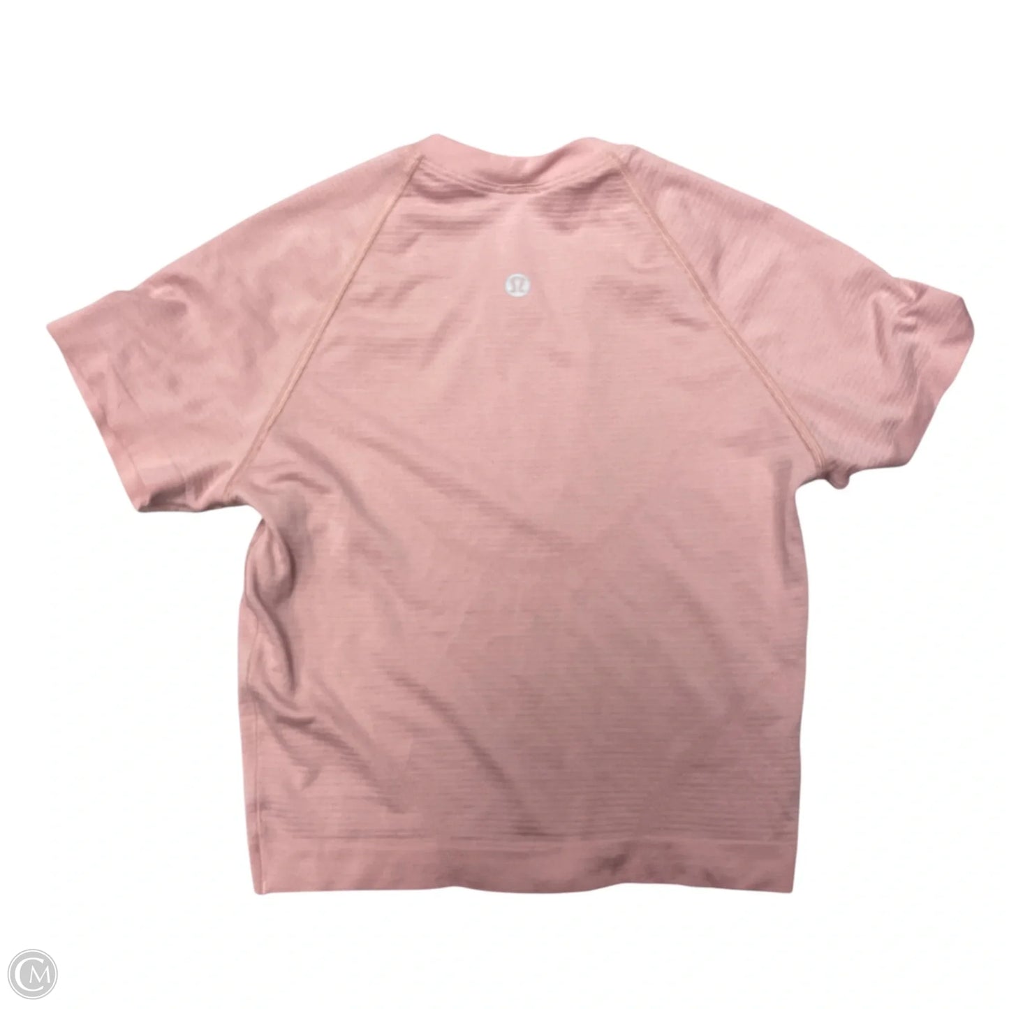 Athletic Top Short Sleeve By Lululemon In Pink, Size: Xs