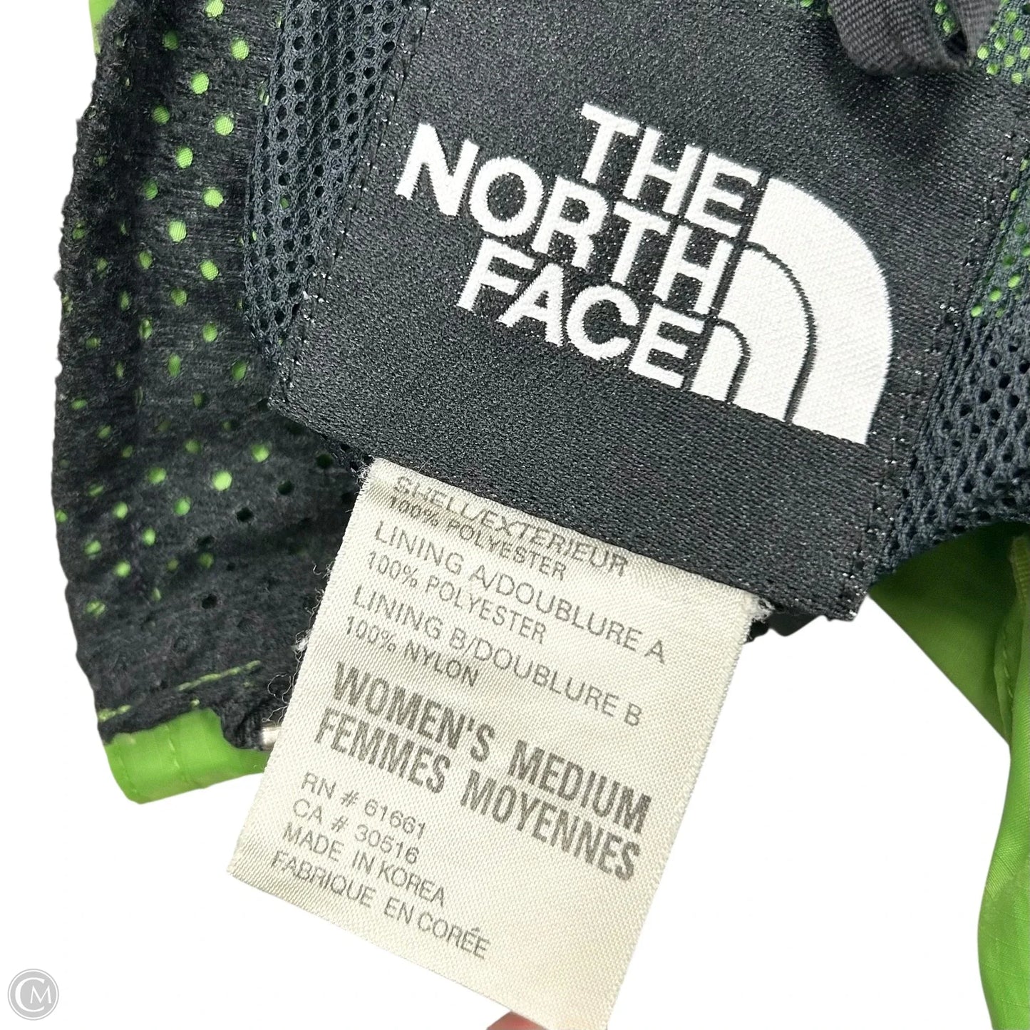 Jacket Windbreaker By The North Face In Blue & Green, Size: M