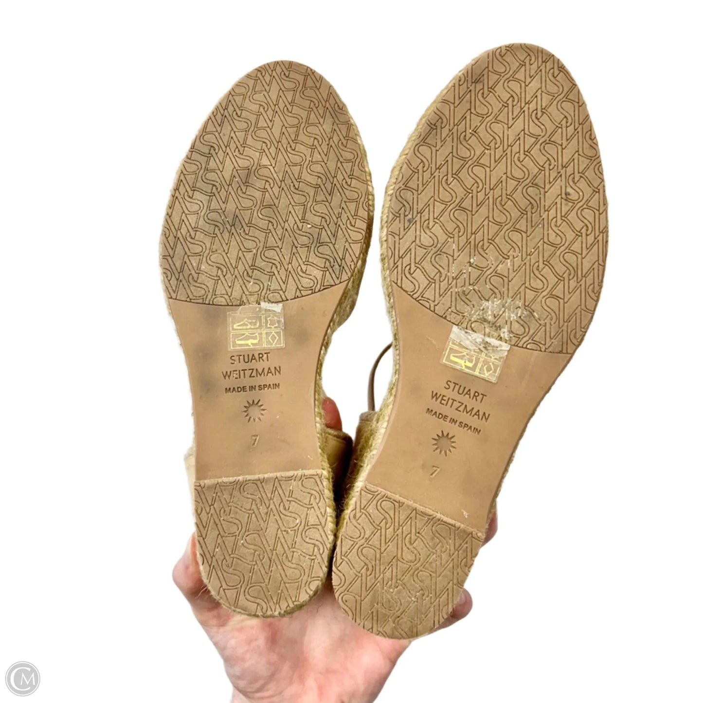 Sandals Designer By Stuart Weitzman In Tan, Size: 7