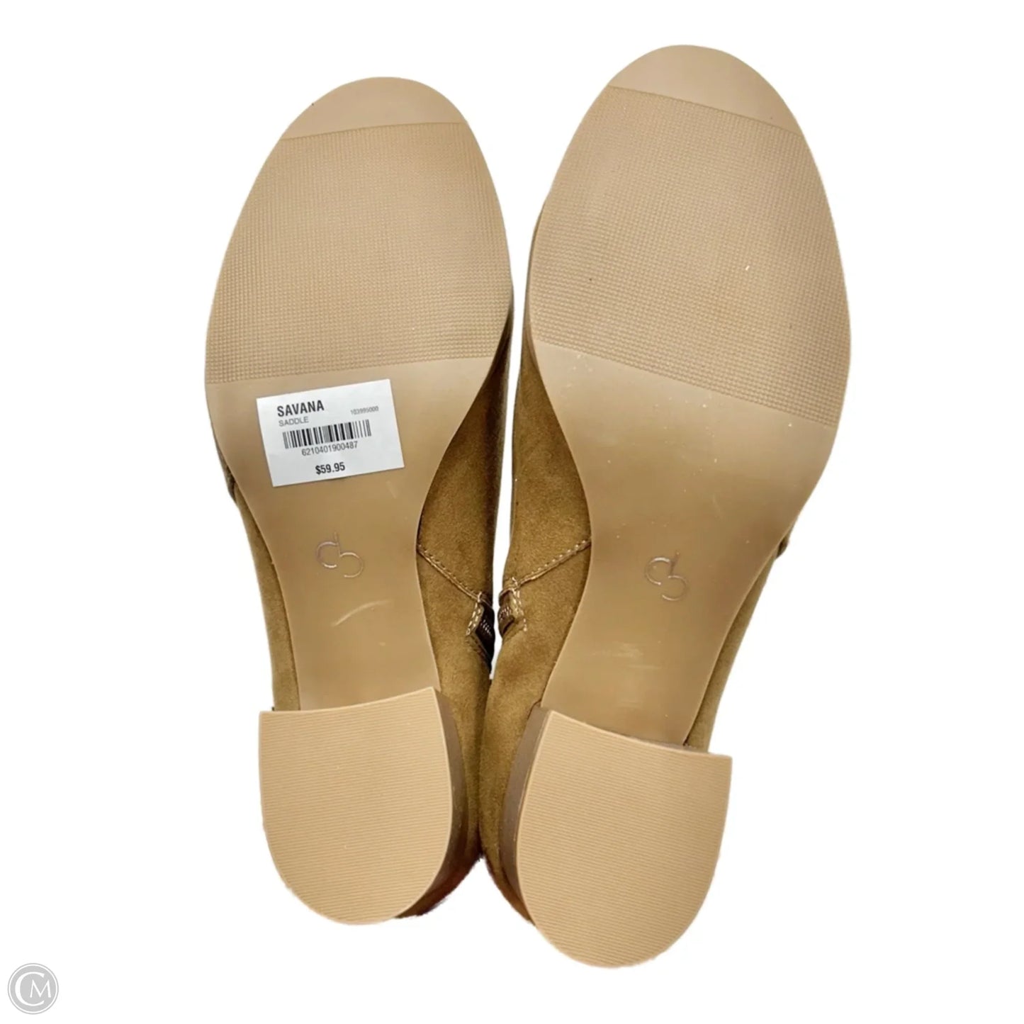 Boots Ankle Heels By Dressbarn In Tan, Size: 9.5