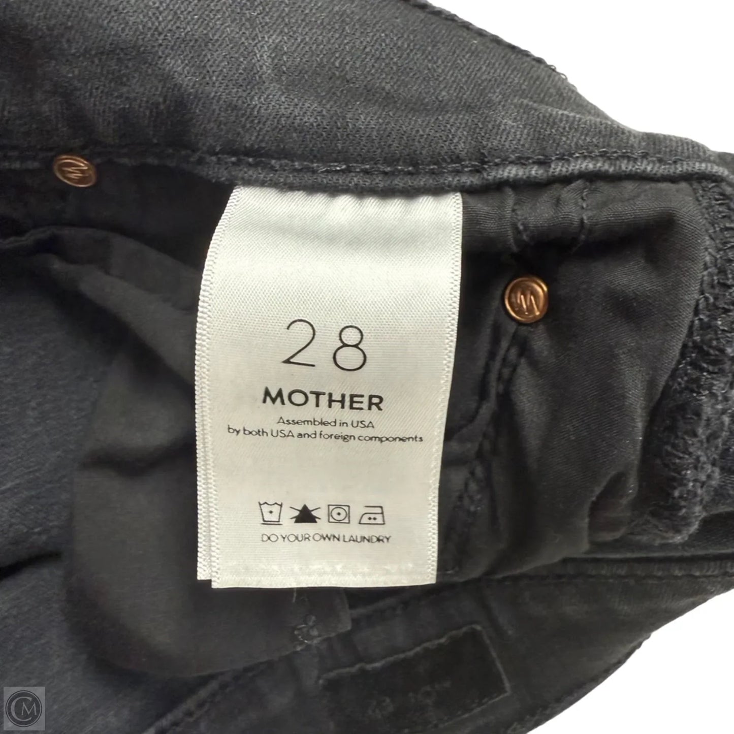 Jeans Skinny By Mother In Black & White, Size: 6